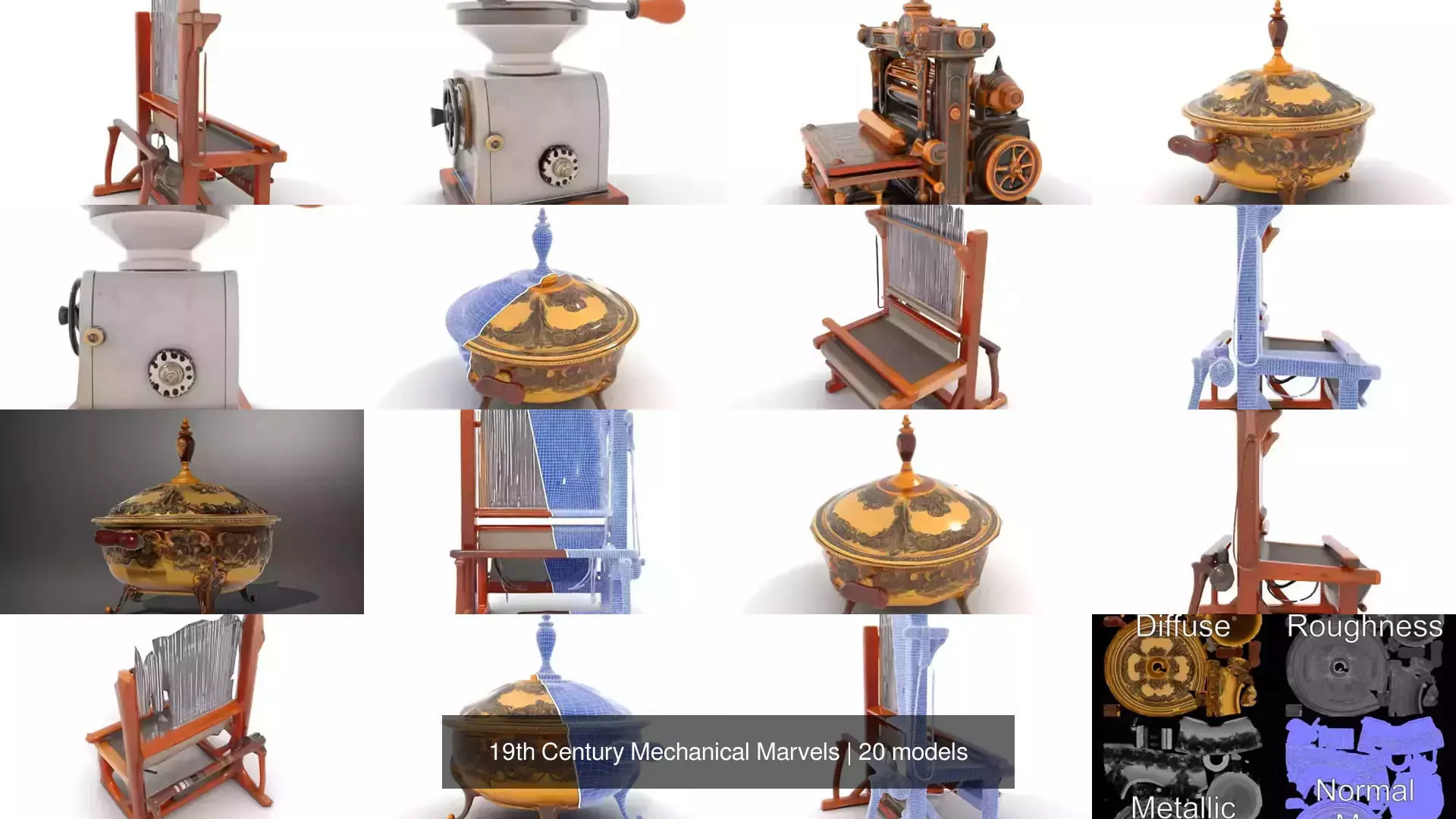 19th Century Mechanical Marvels 3D Model Collection_41