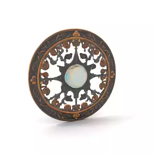 Ornate Bronze Medallion model pack