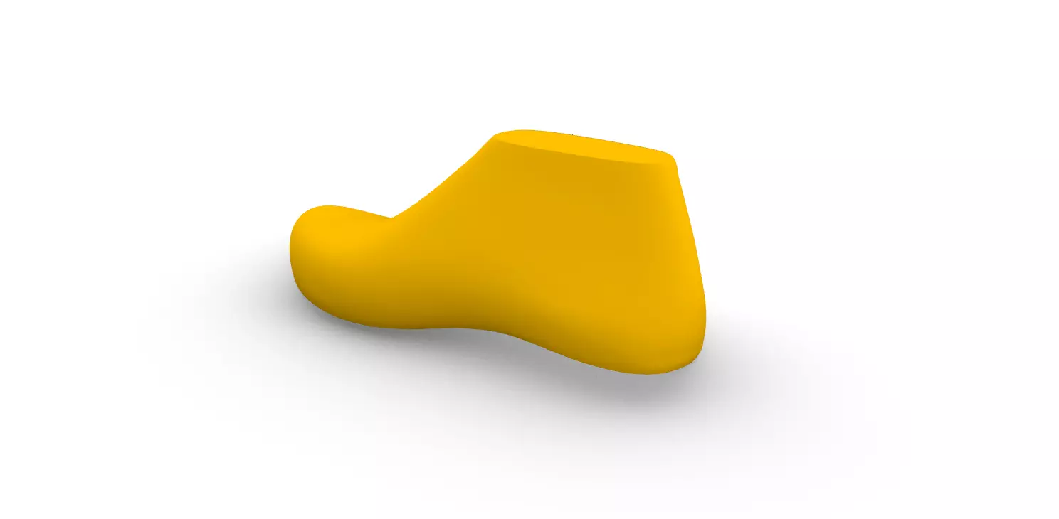 Male Shoe Last With Insole 3D print model_3