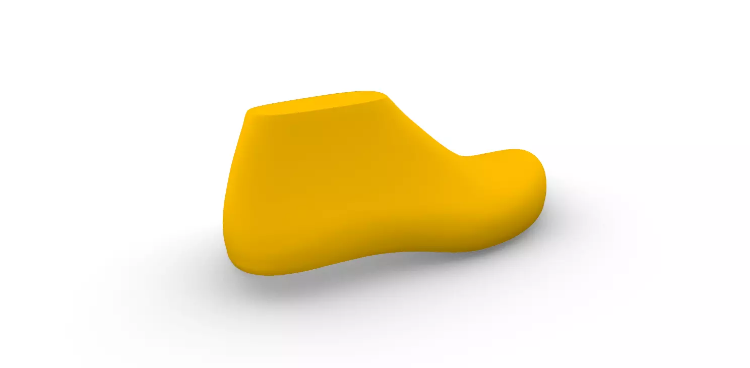 Male Shoe Last With Insole 3D print model_2