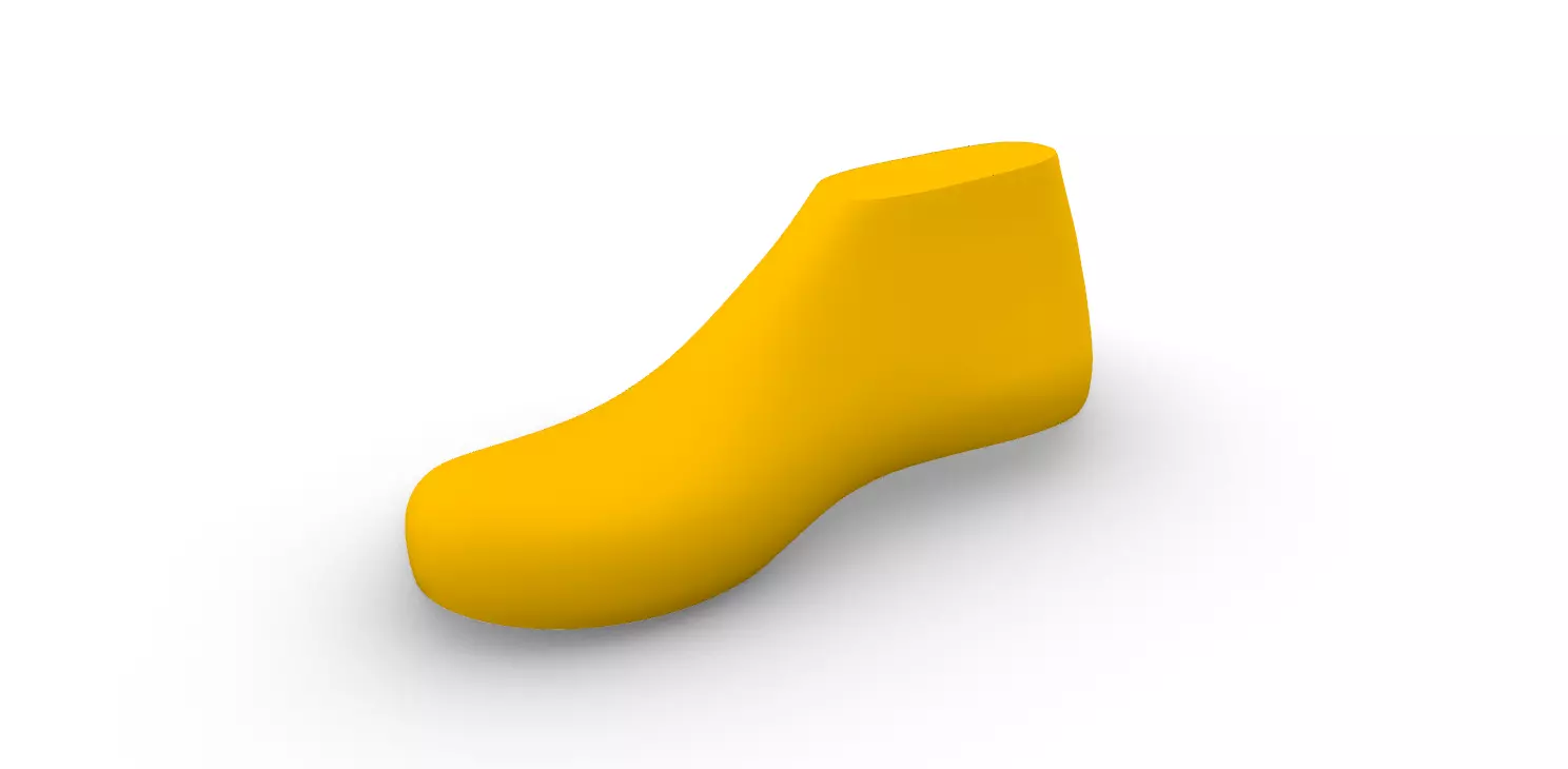 Male Shoe Last With Insole 3D print model_4