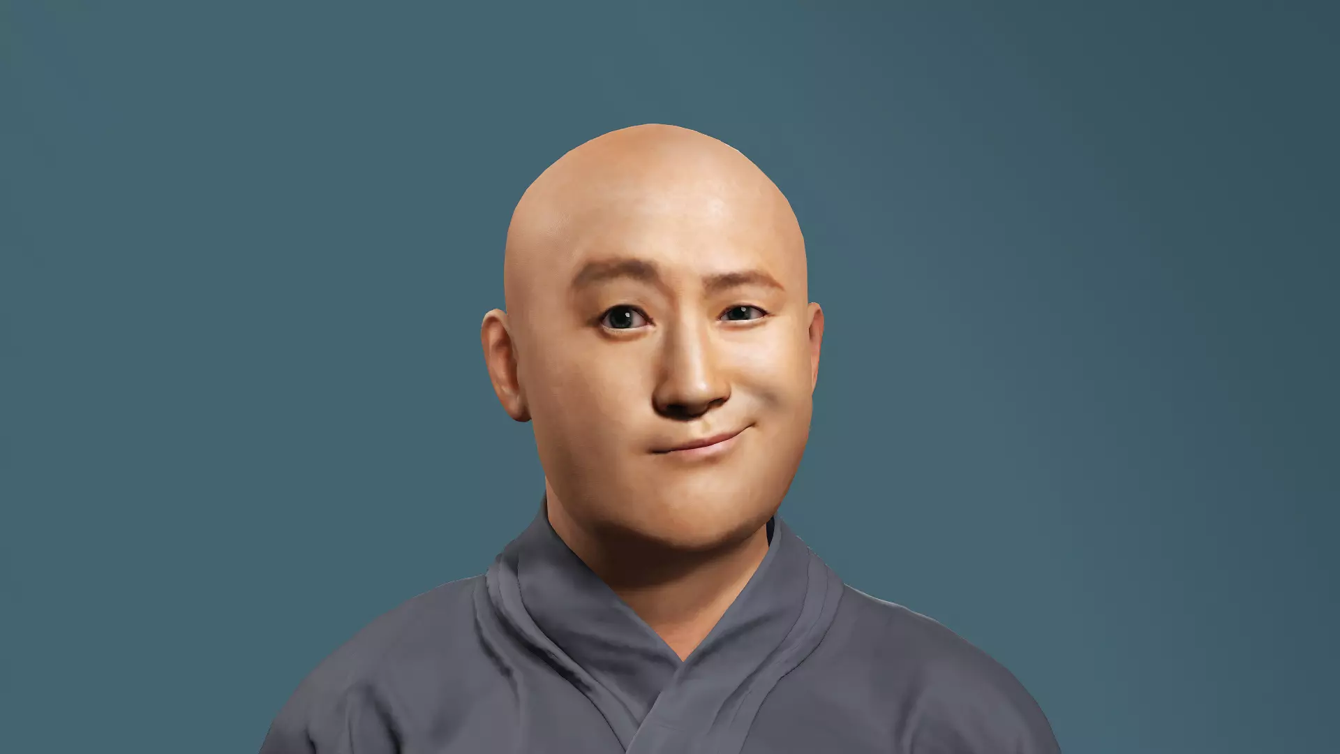 Asian Realistic Shaolin Monk Character Model Jason Wu Inspired 3D model_11