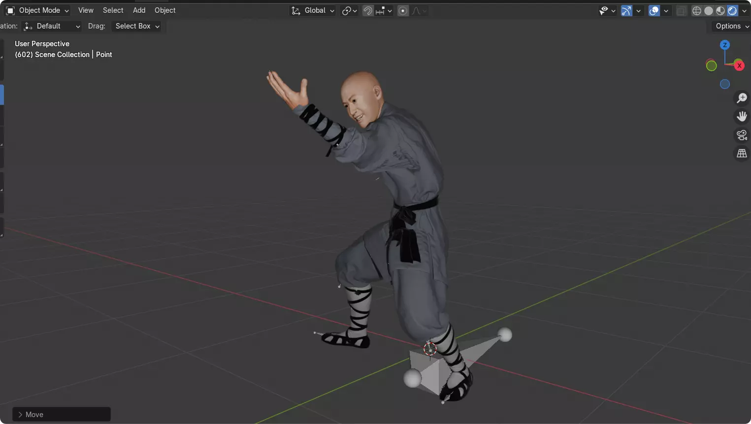 Asian Realistic Shaolin Monk Character Model Jason Wu Inspired 3D model_28