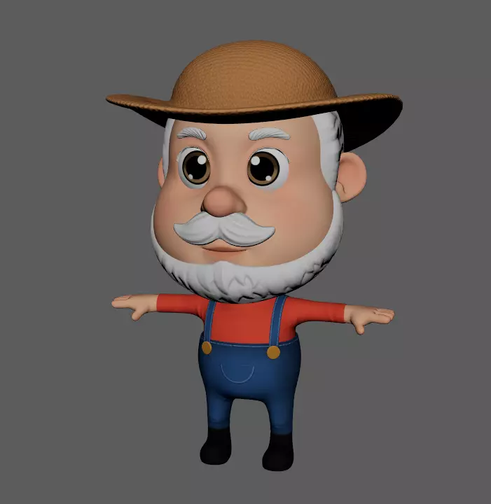 OldFarmer 3D model_0
