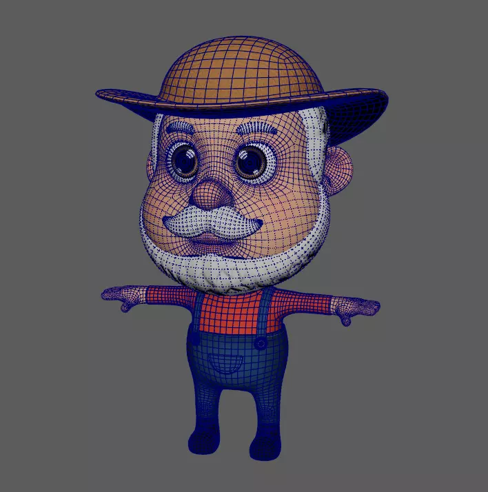 OldFarmer 3D model_1