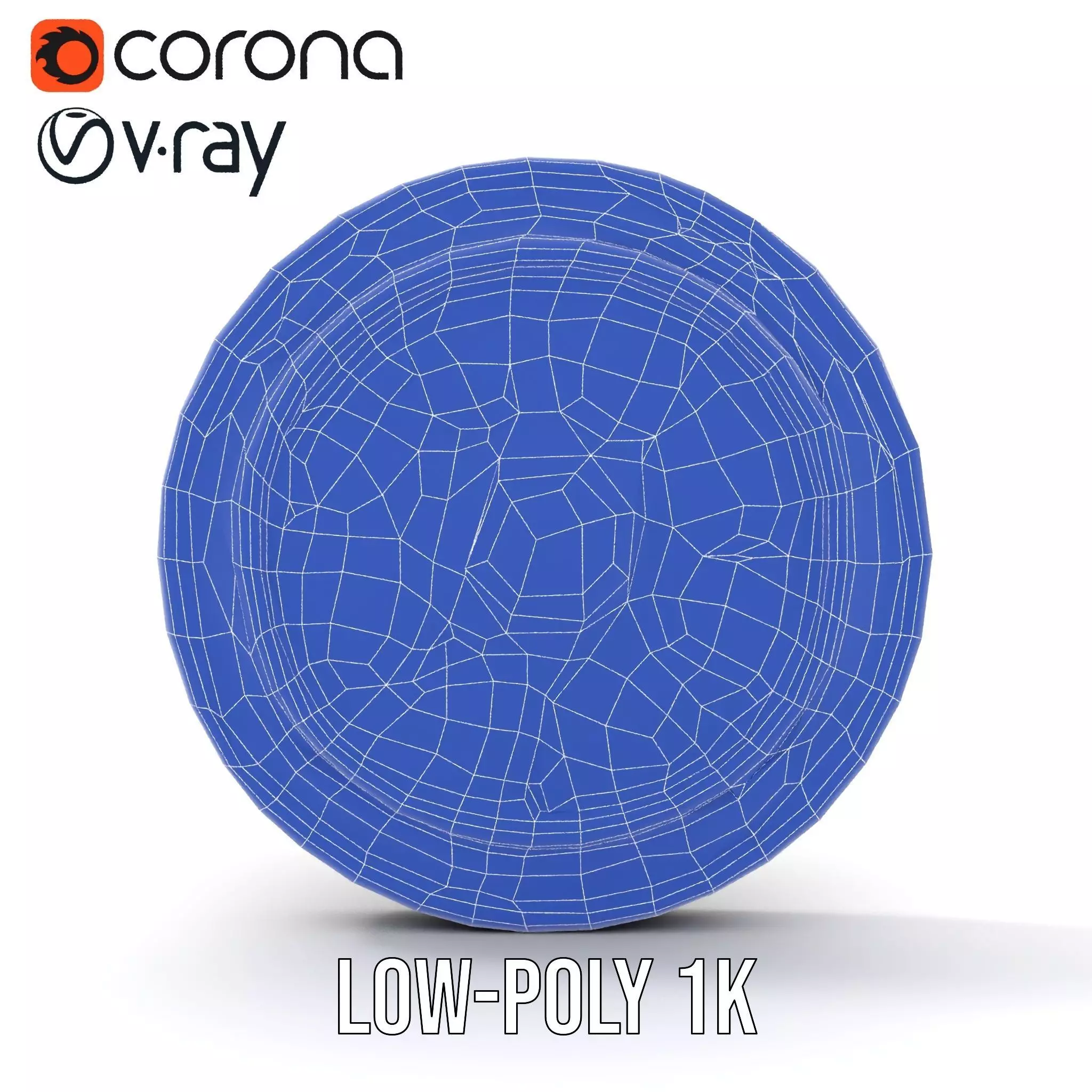 Ornate Silver Medallion model pack Low-poly 3D model_22