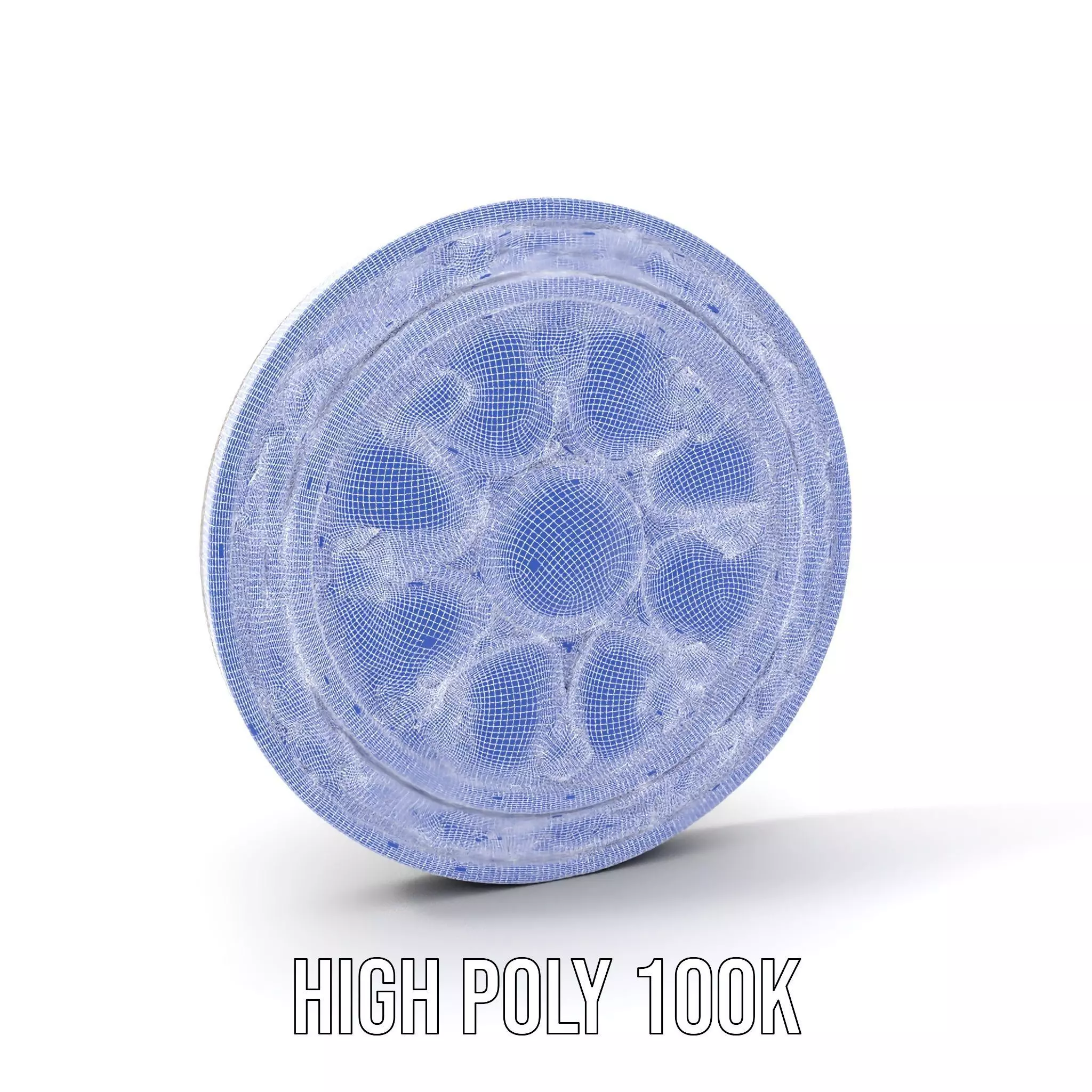 Ornate Silver Medallion model pack Low-poly 3D model_4