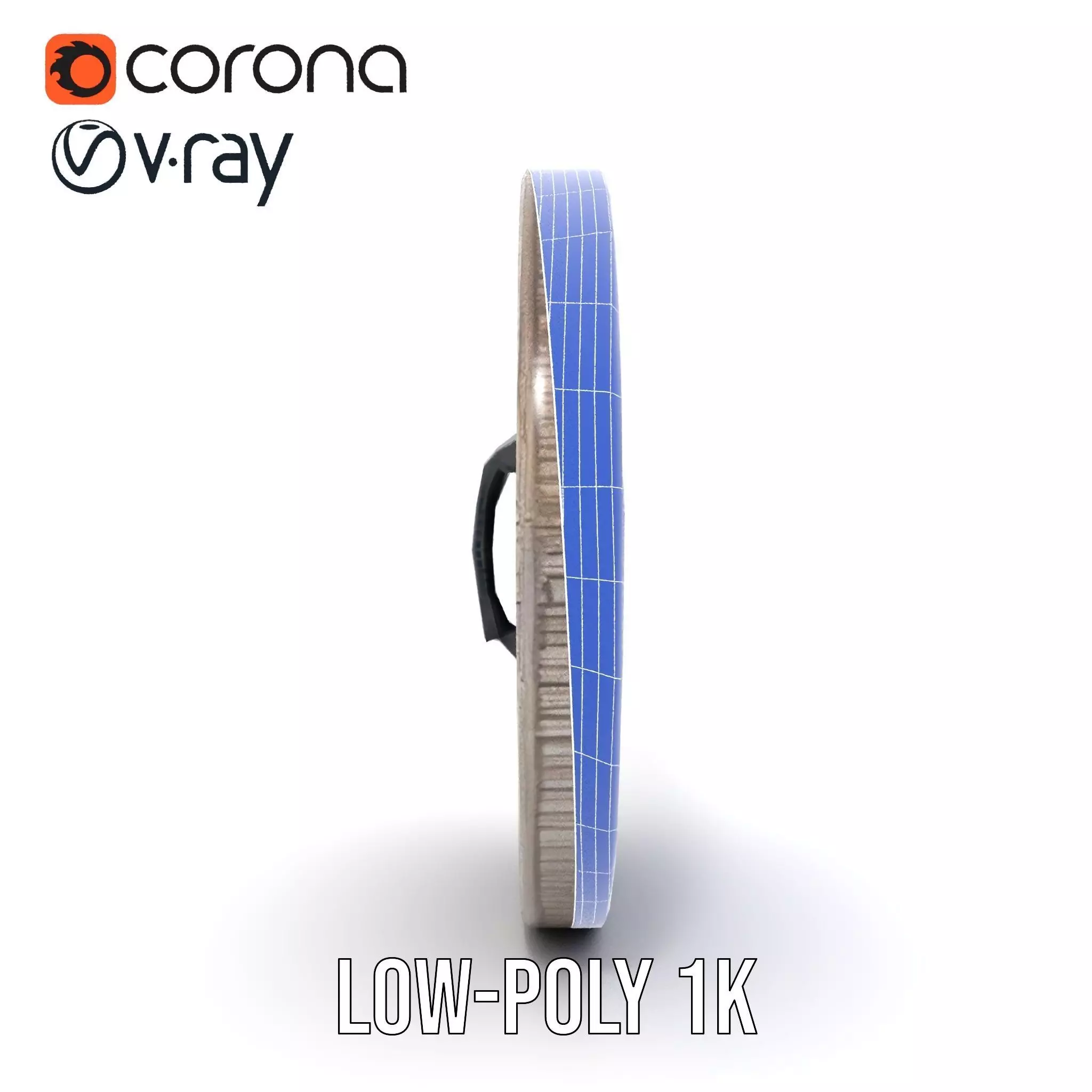 Ornate Silver Medallion model pack Low-poly 3D model_25