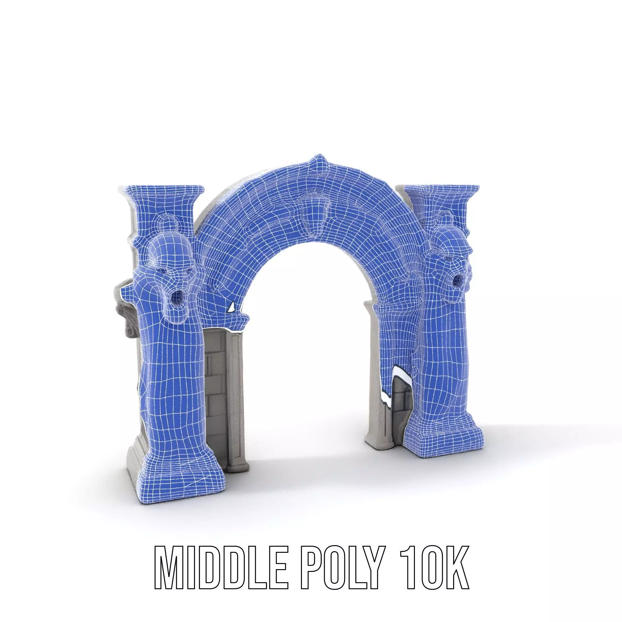 Gothic Archway Horror model pack Low-poly 3D model_15