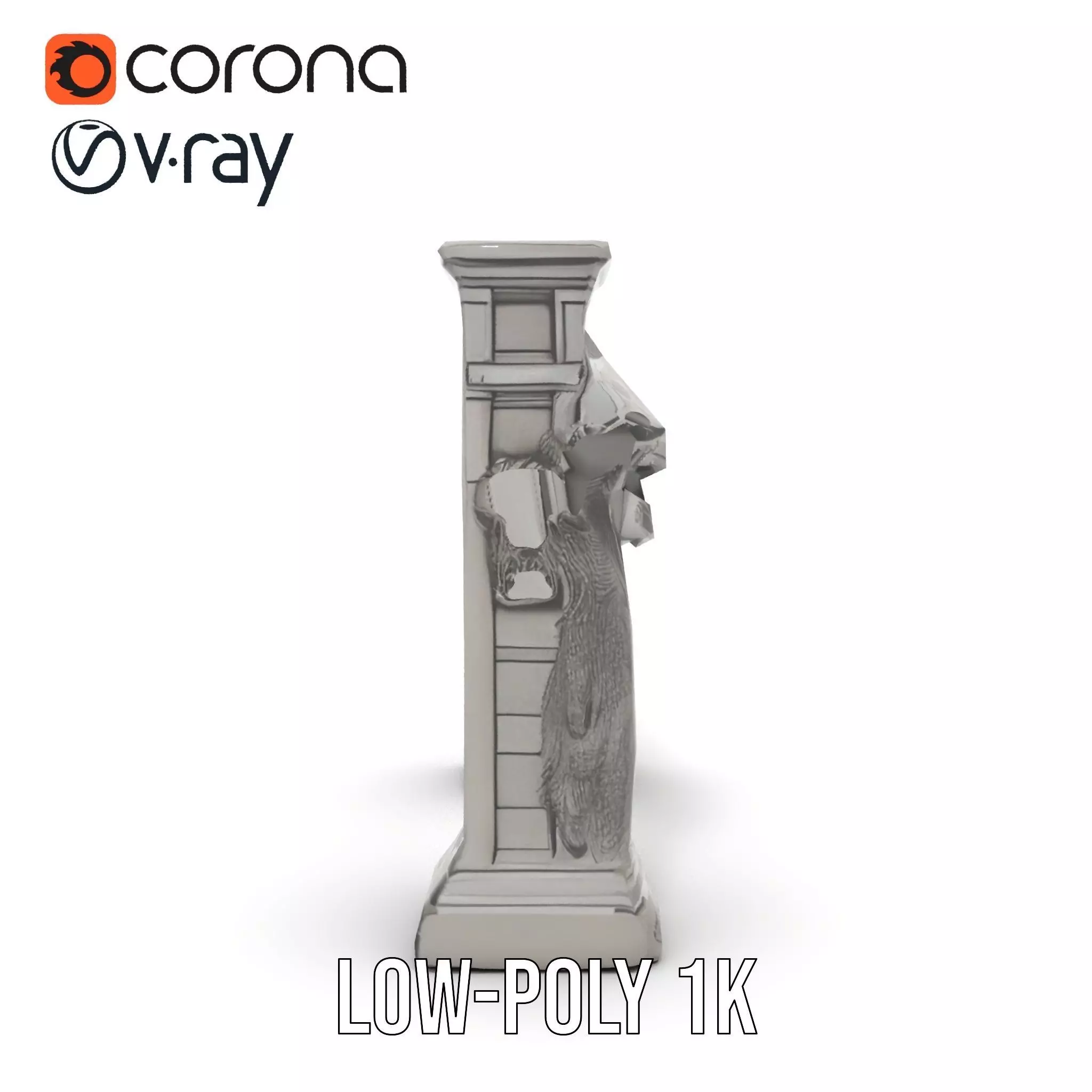 Gothic Archway Horror model pack Low-poly 3D model_25