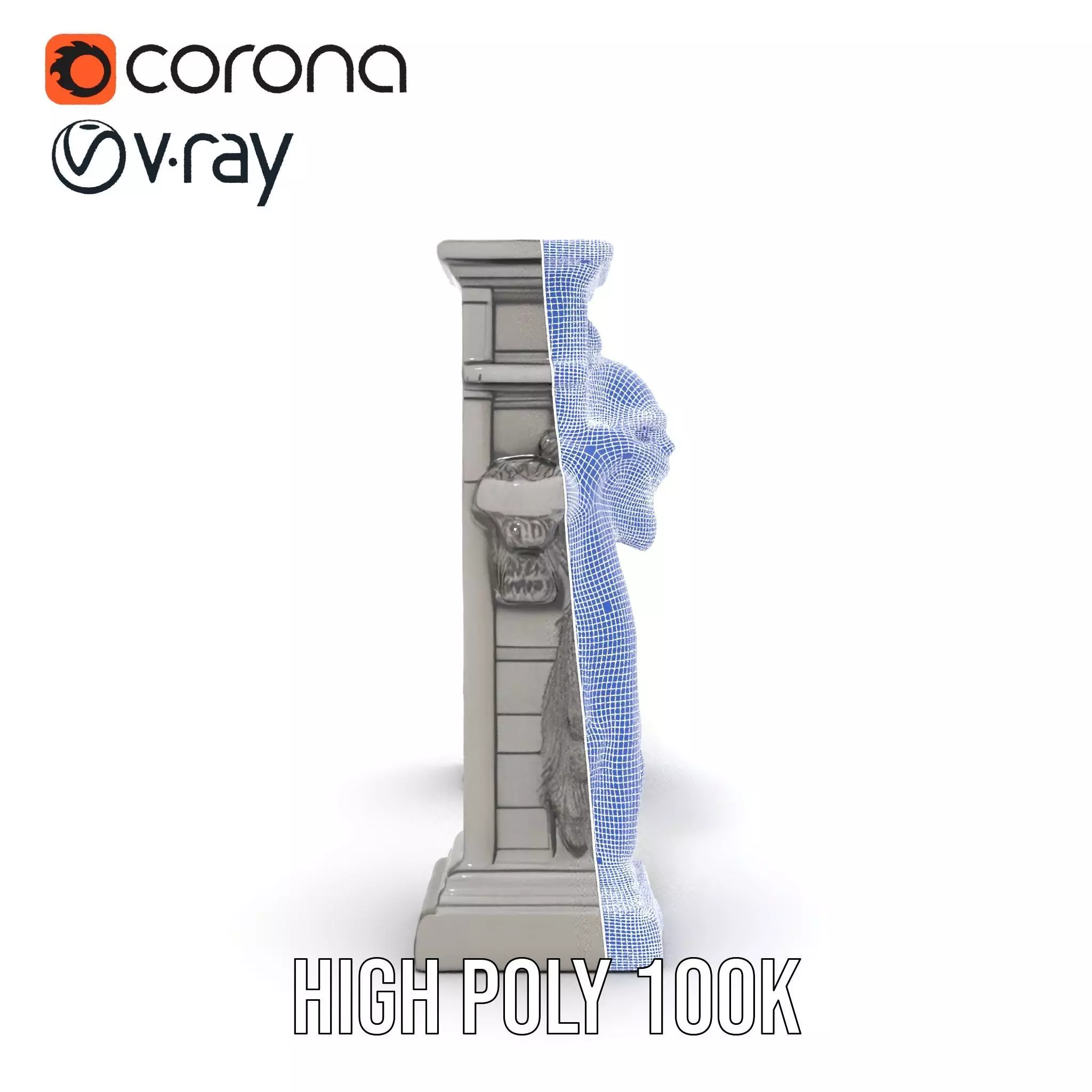 Gothic Archway Horror model pack Low-poly 3D model_34