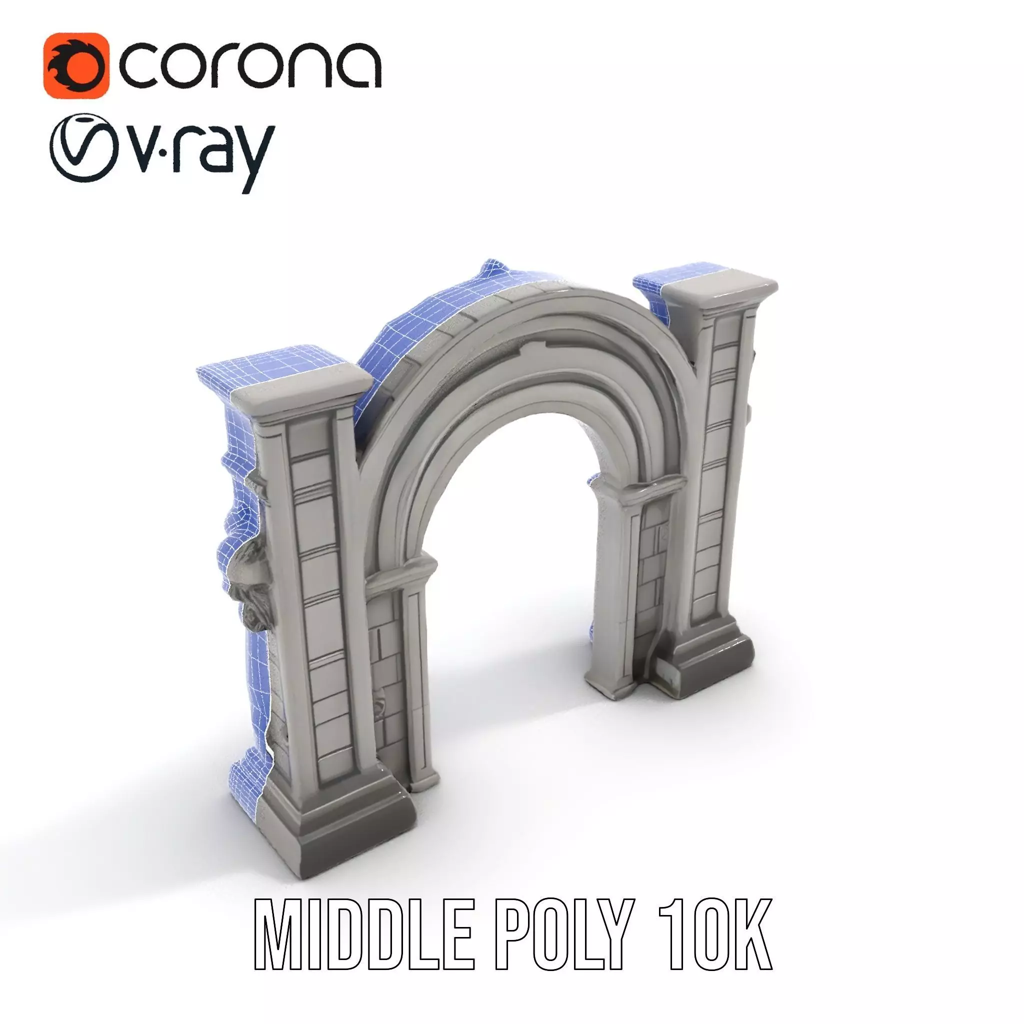 Gothic Archway Horror model pack Low-poly 3D model_21
