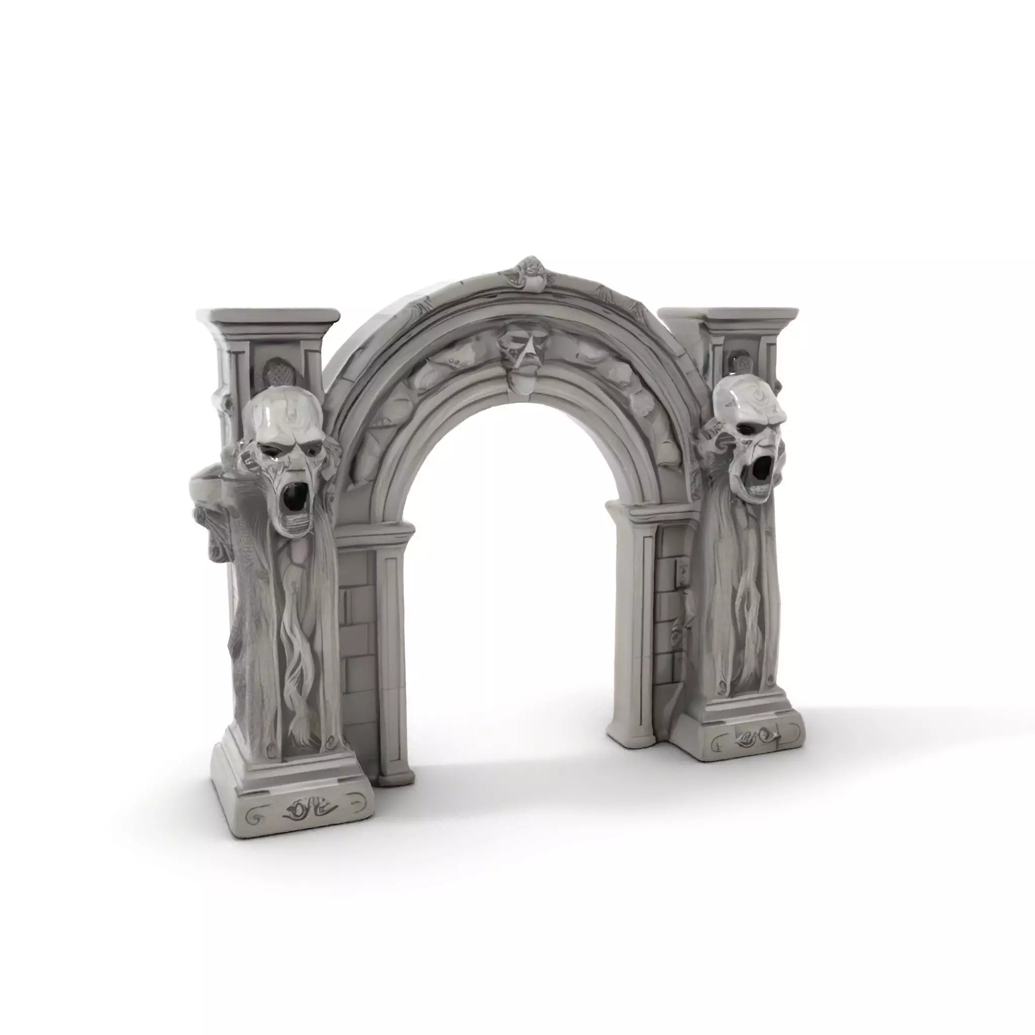 Gothic Archway Horror model pack Low-poly 3D model_13