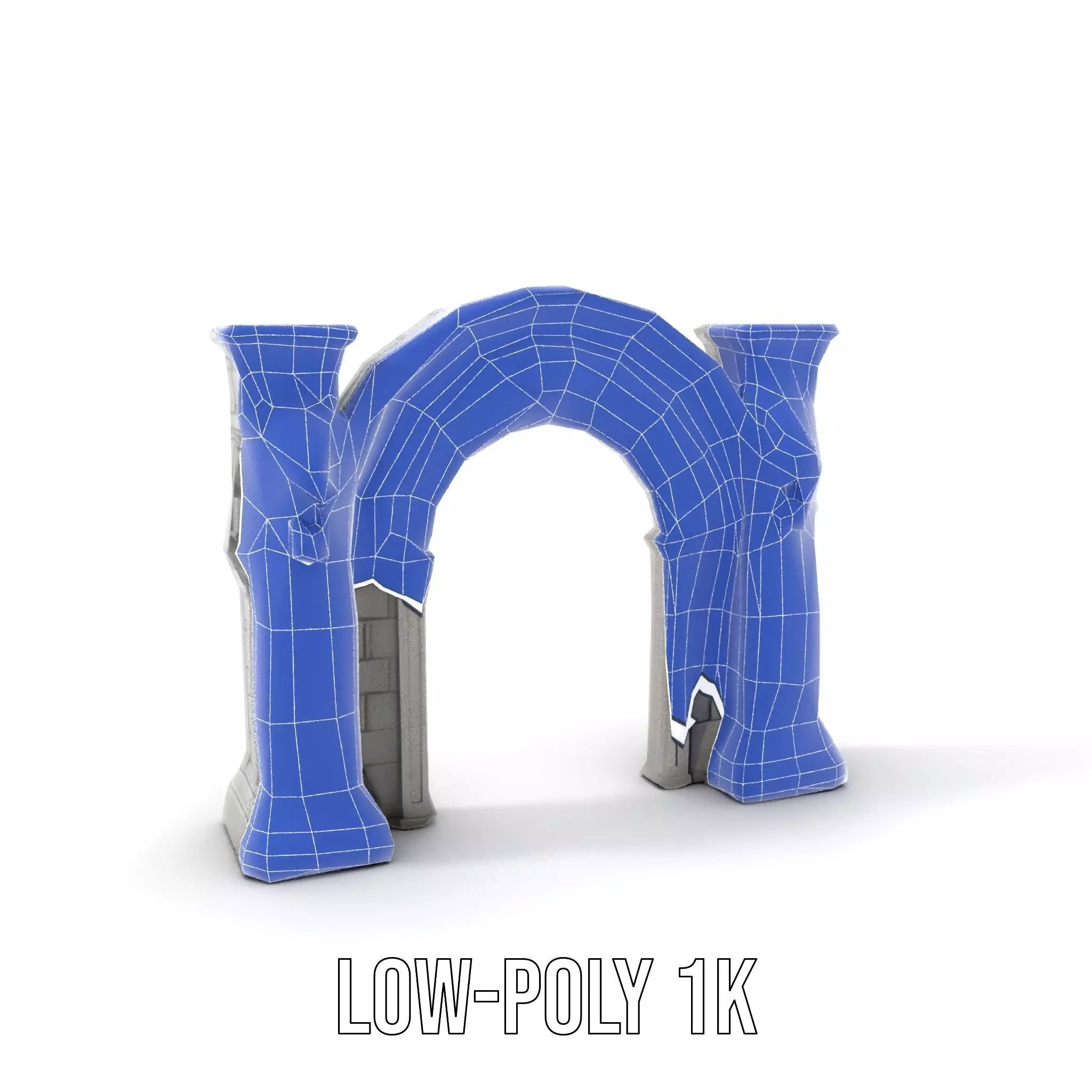 Gothic Archway Horror model pack Low-poly 3D model_16