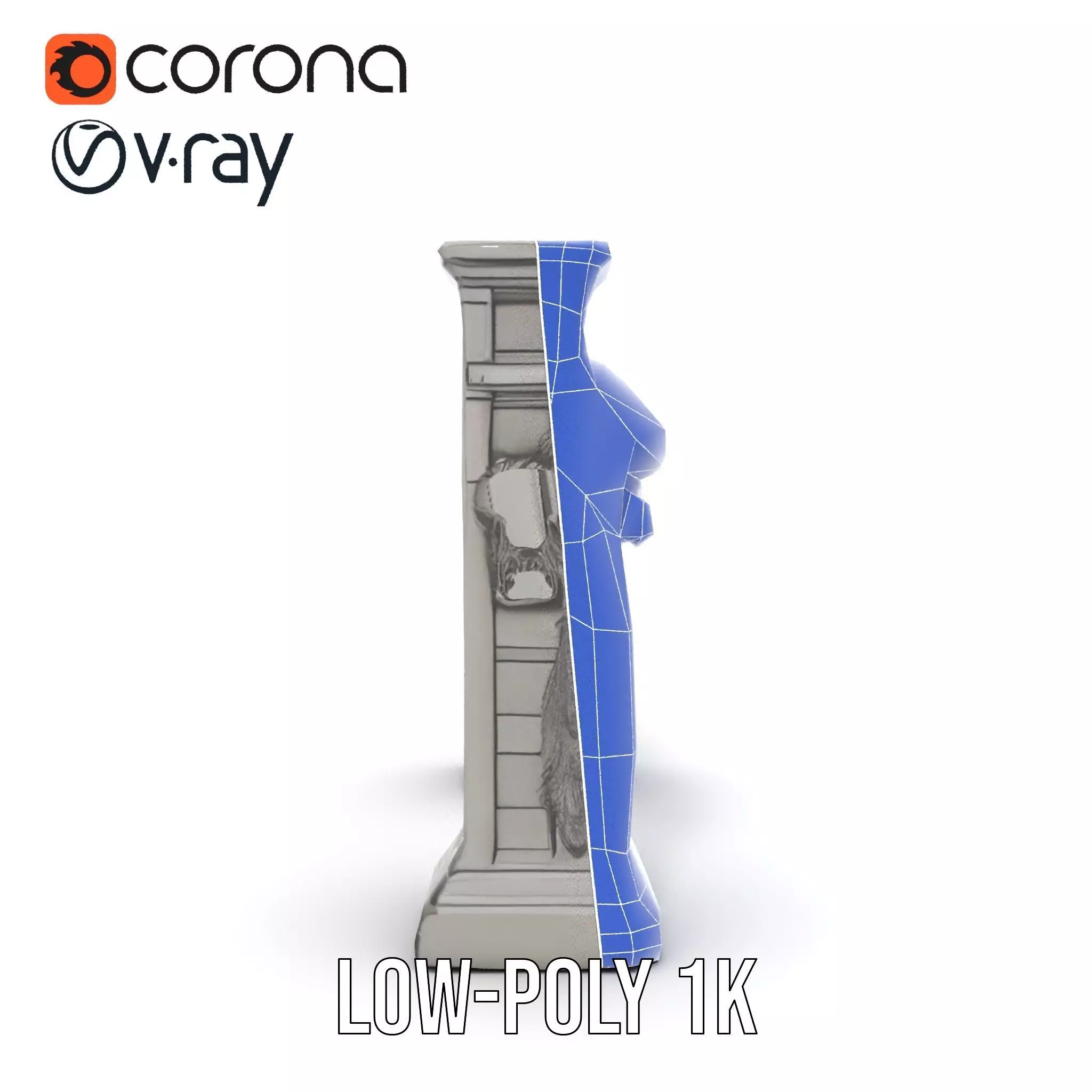 Gothic Archway Horror model pack Low-poly 3D model_30