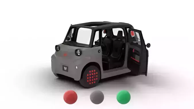 Citroen Ami 2025 HQ 3d model 3D model