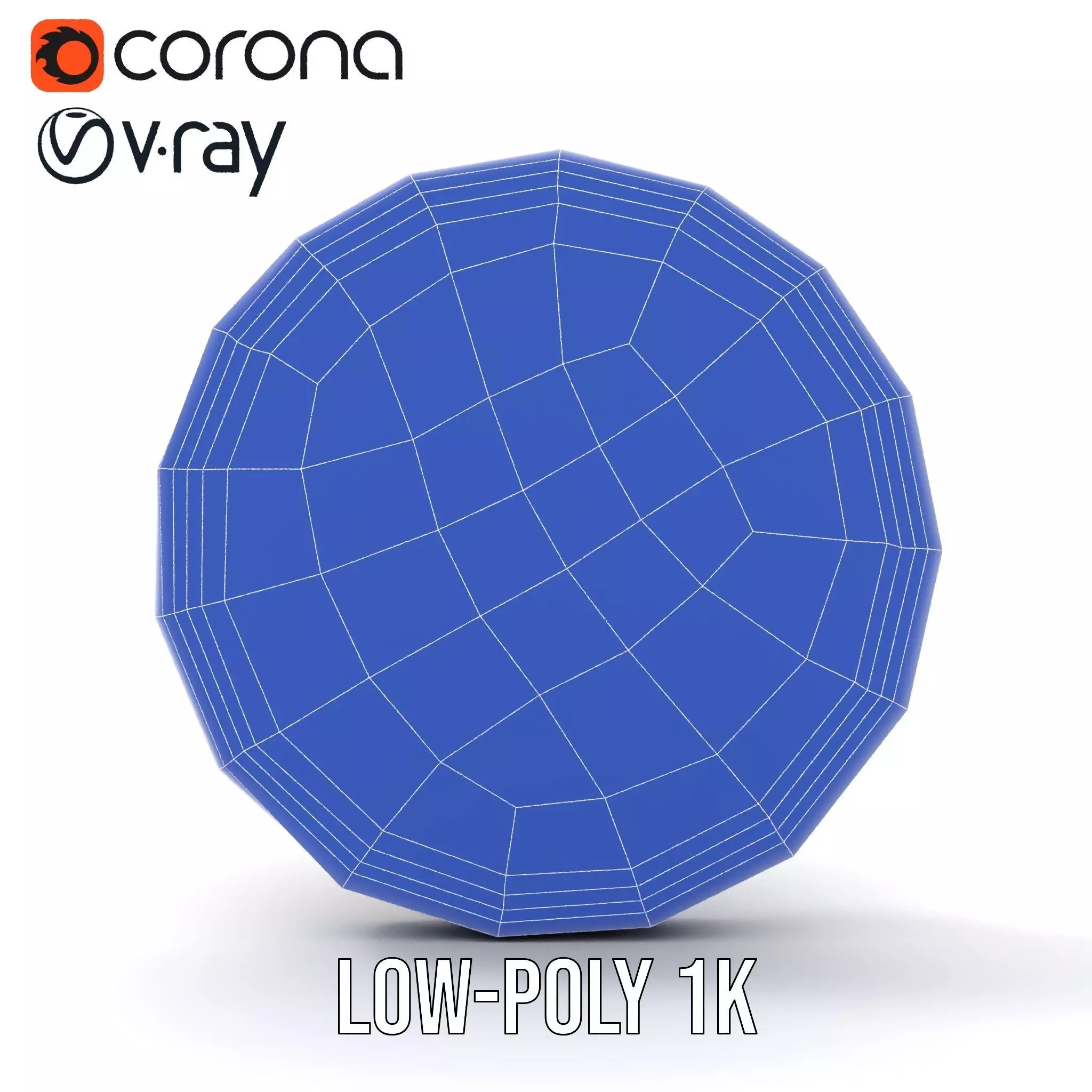 Ornate Bronze Shield model pack Low-poly 3D model_27