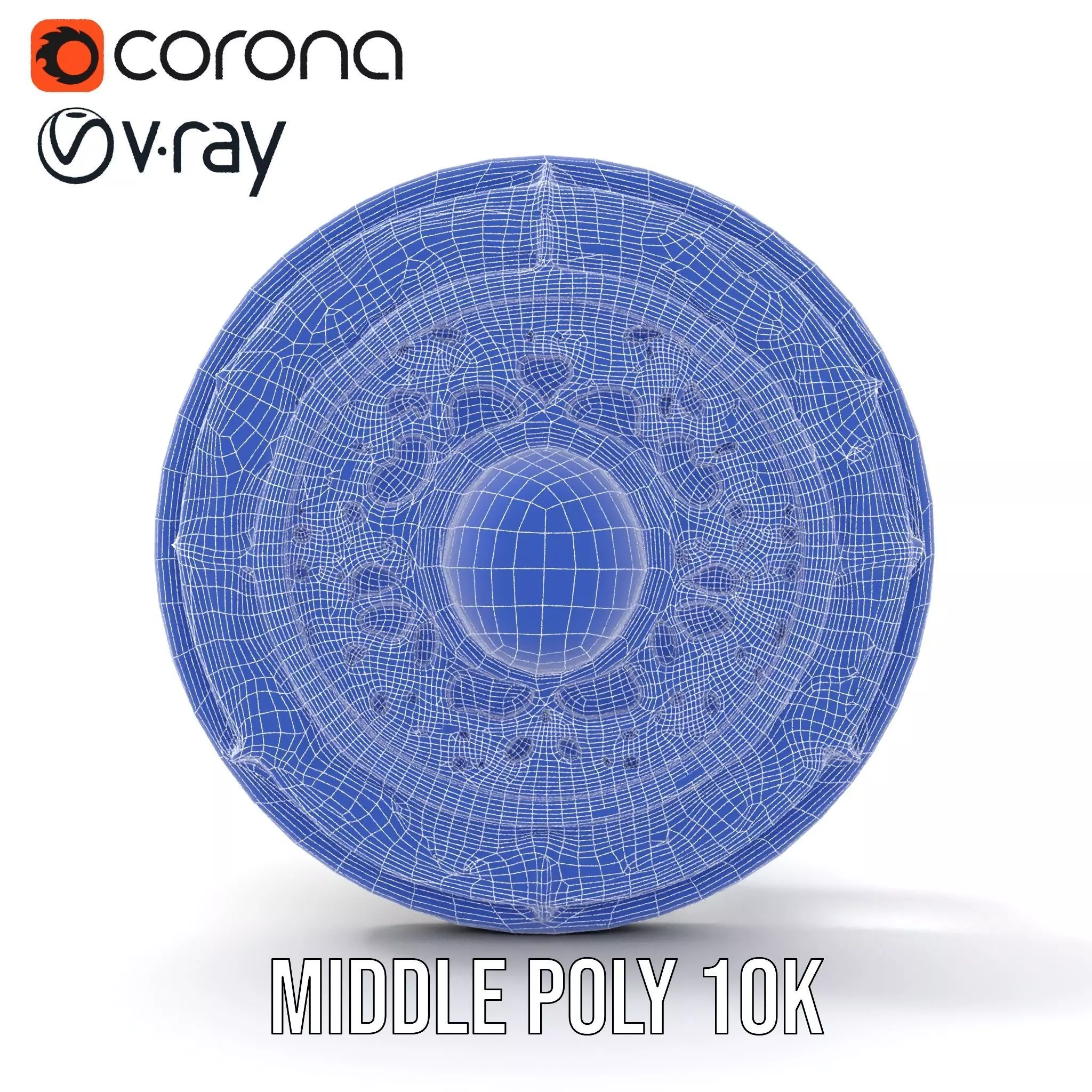 Intricate Medieval Shield model pack Low-poly 3D model_18