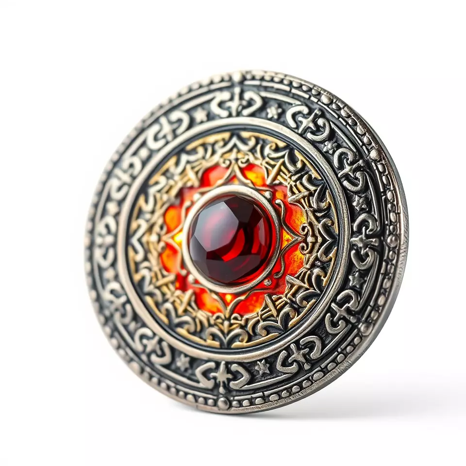 Intricate Medieval Shield model pack Low-poly 3D model_2