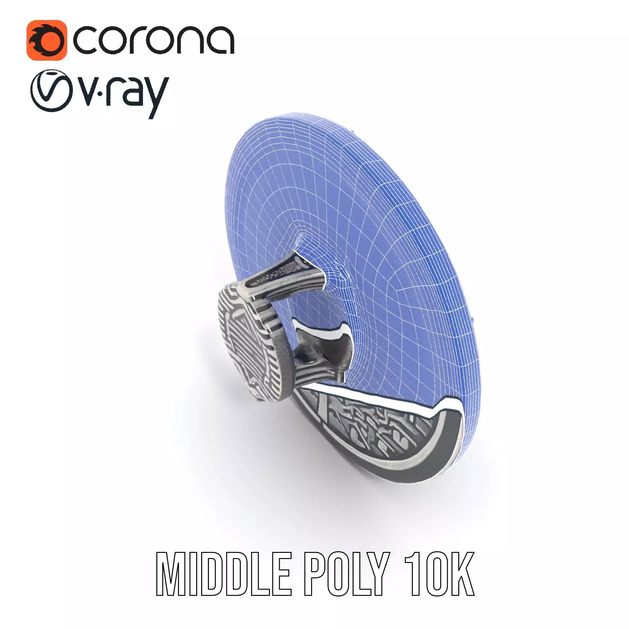 Intricate Medieval Shield model pack Low-poly 3D model_26