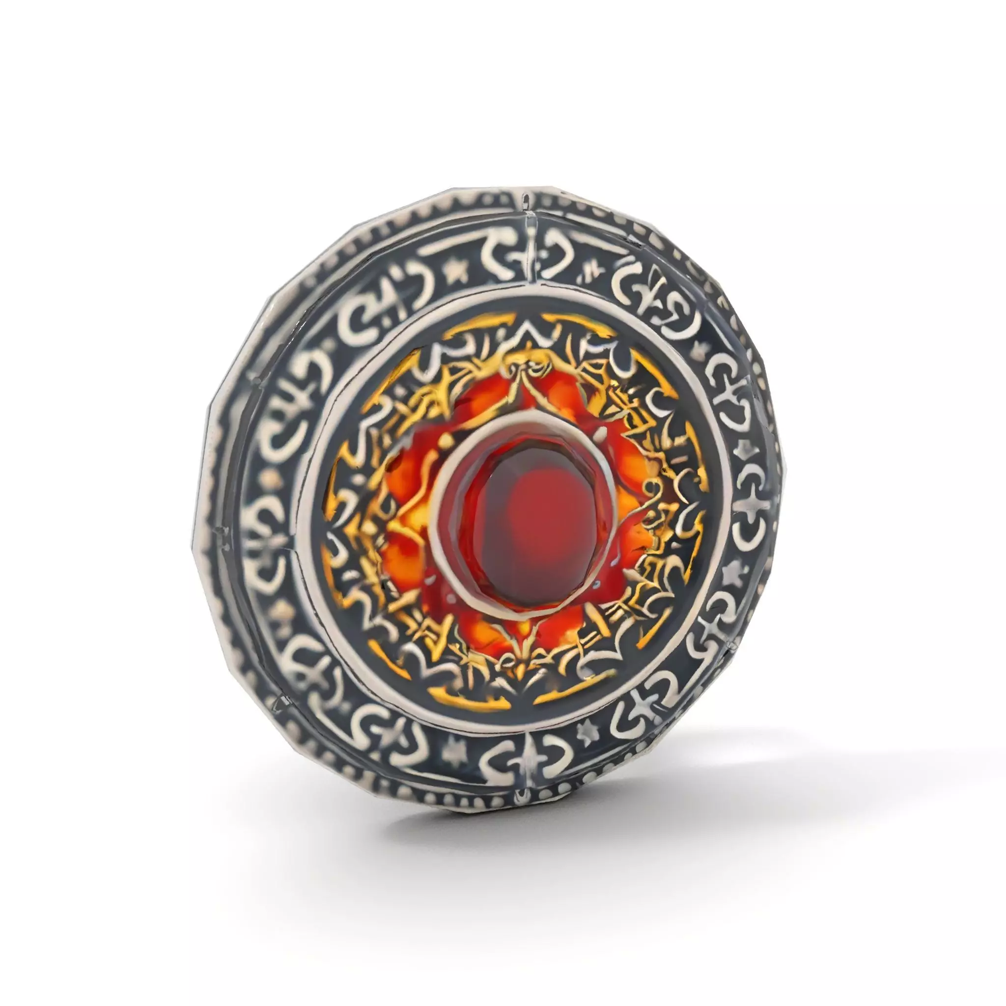 Intricate Medieval Shield model pack Low-poly 3D model_16