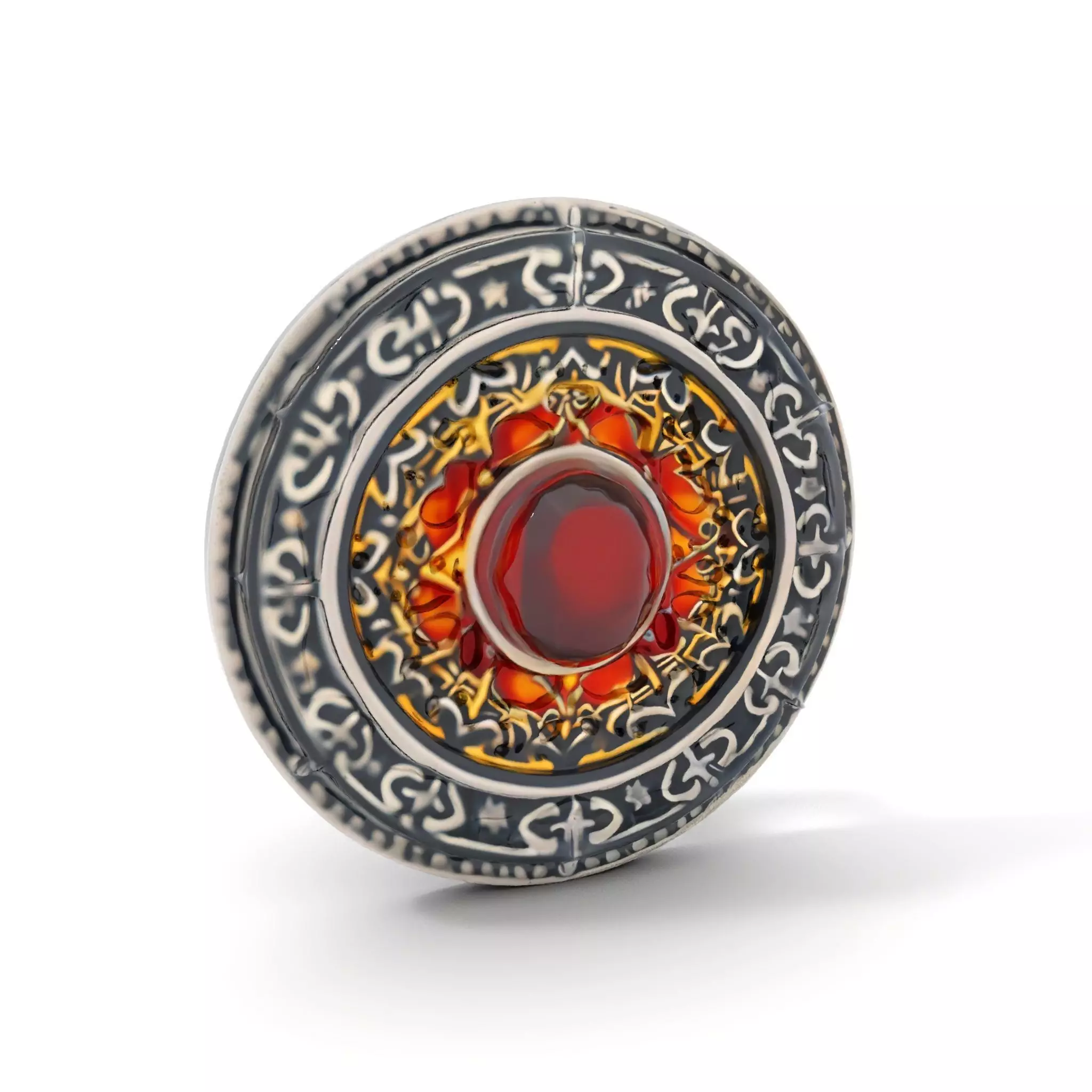 Intricate Medieval Shield model pack Low-poly 3D model_0