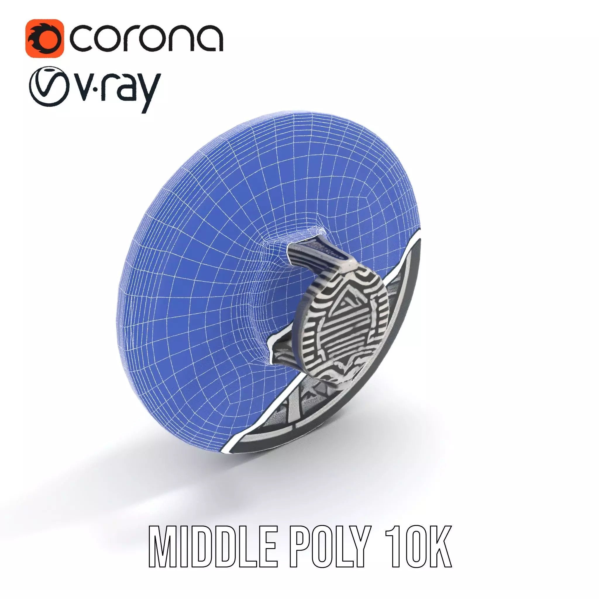 Intricate Medieval Shield model pack Low-poly 3D model_23