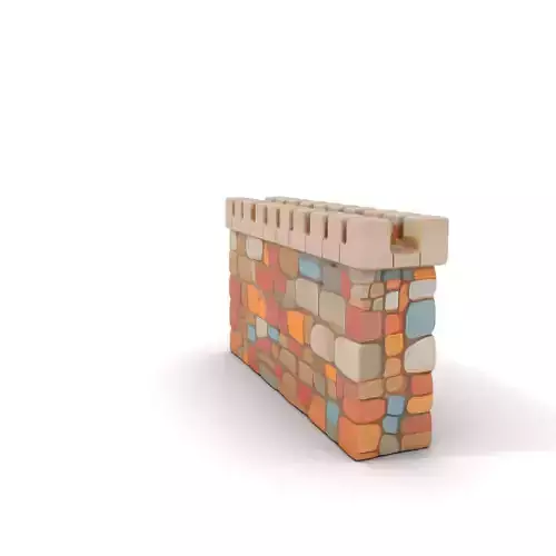 Colorful Fortress Wall model pack