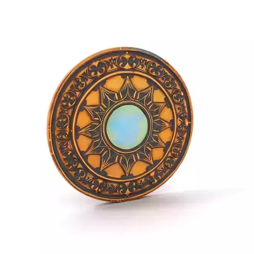 Ornate Gold Medallion model pack