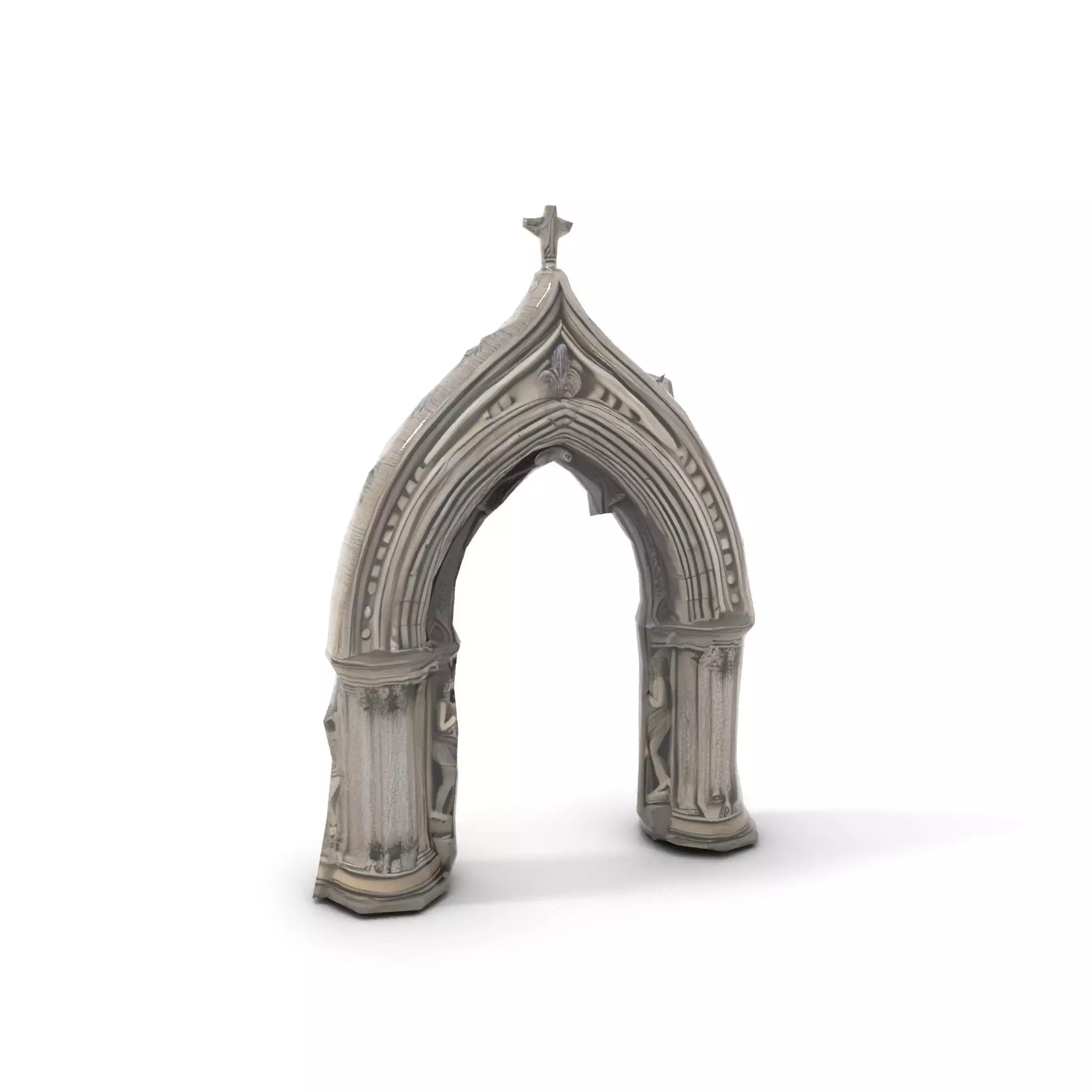 Gothic Stone Archway model pack Low-poly 3D model_9