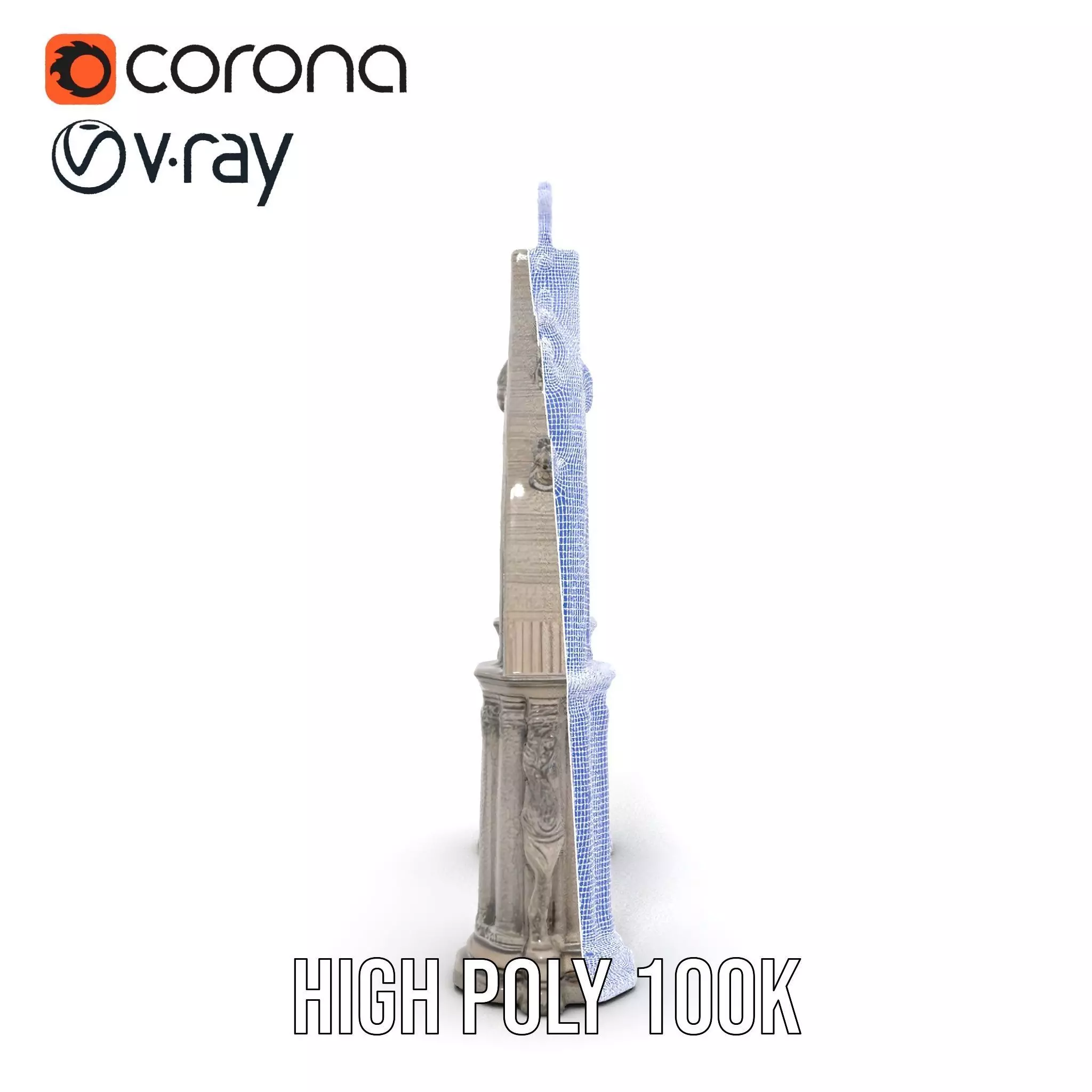 Gothic Stone Archway model pack Low-poly 3D model_34