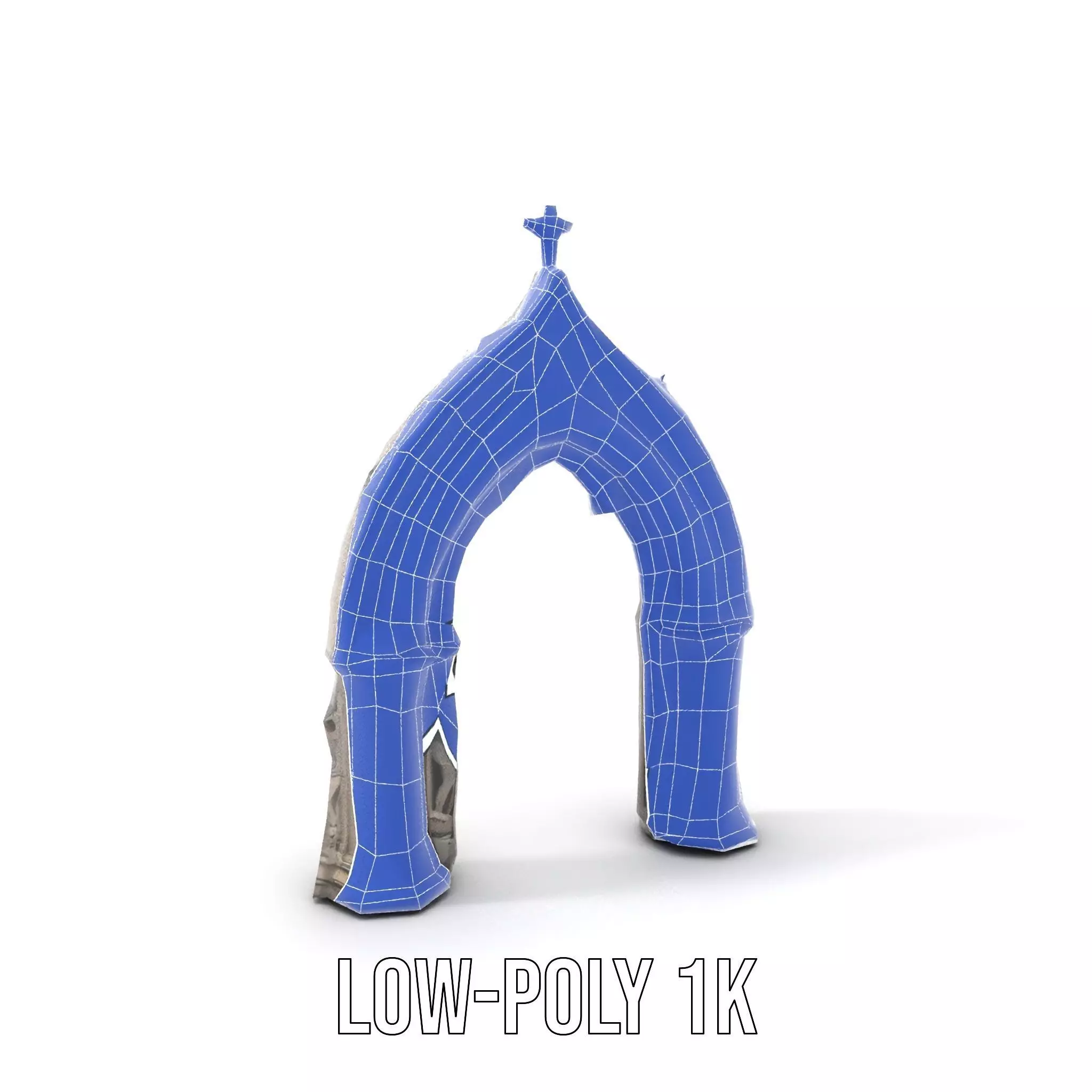 Gothic Stone Archway model pack Low-poly 3D model_14