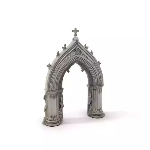 Gothic Stone Archway model pack