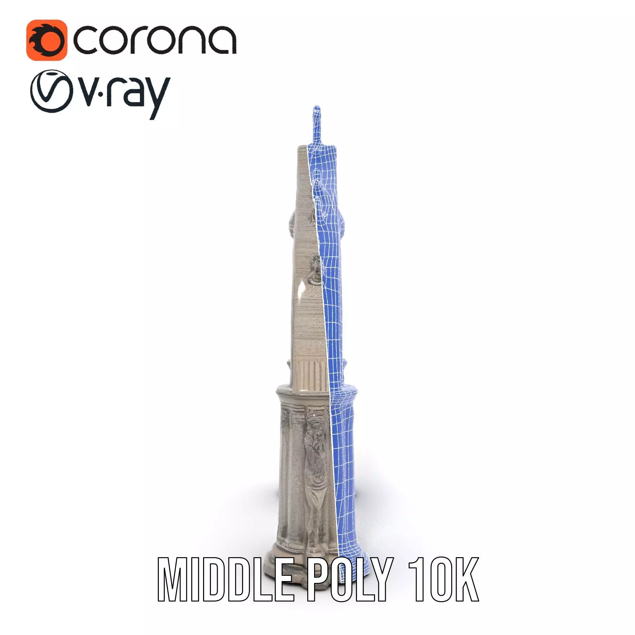 Gothic Stone Archway model pack Low-poly 3D model_16