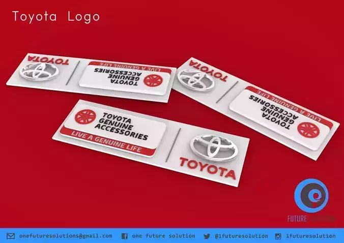 Toyota Logo Free 3D print model Toyota Logo Free 3D print model
