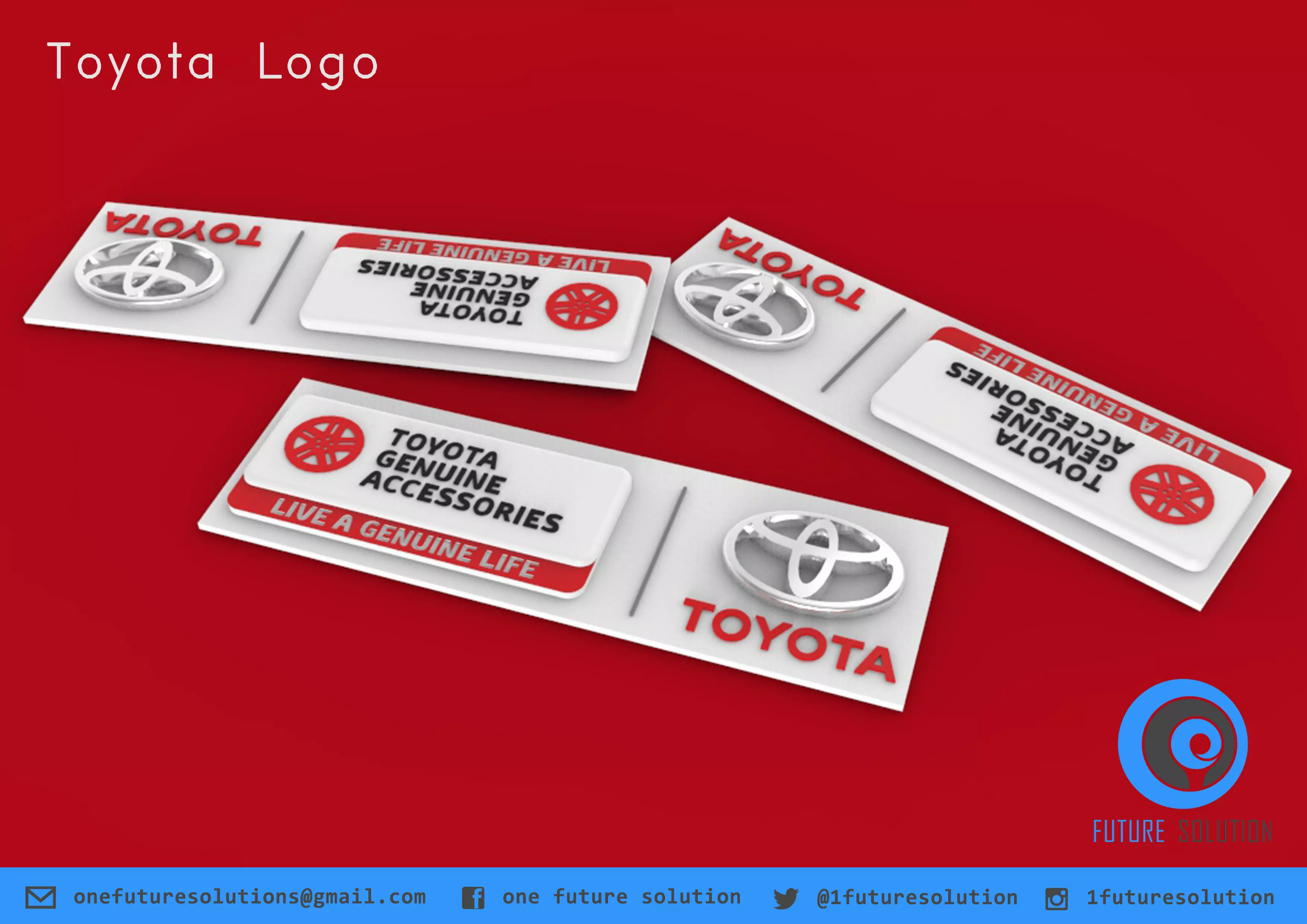 Toyota Logo Free 3D print model_0