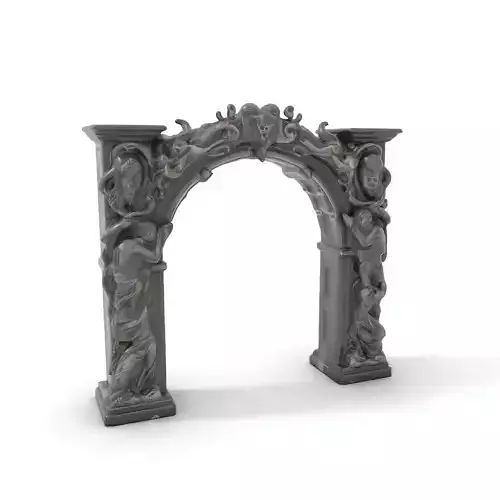 Baroque Stone Archway model pack