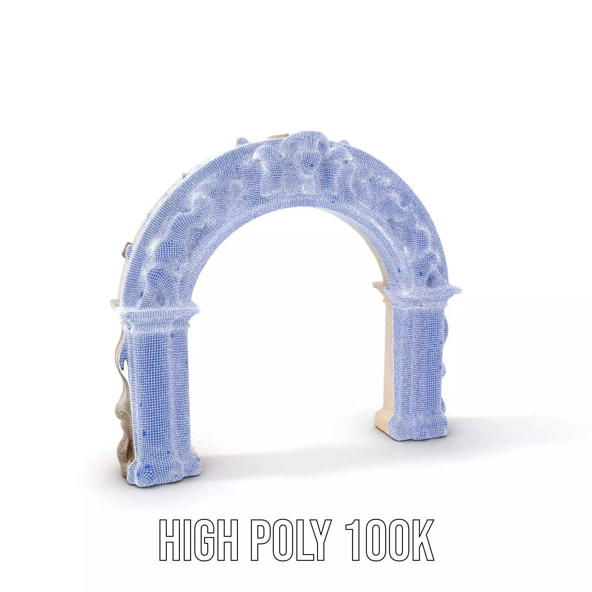 Ornate Classical Arch model pack Low-poly 3D model_4
