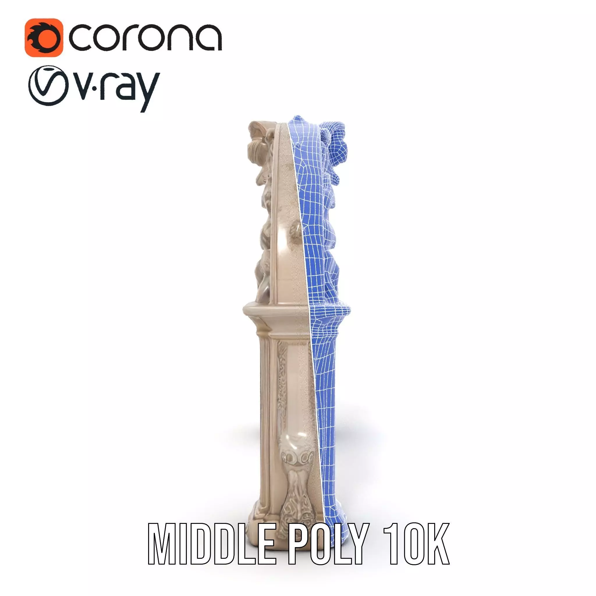 Ornate Classical Arch model pack Low-poly 3D model_29