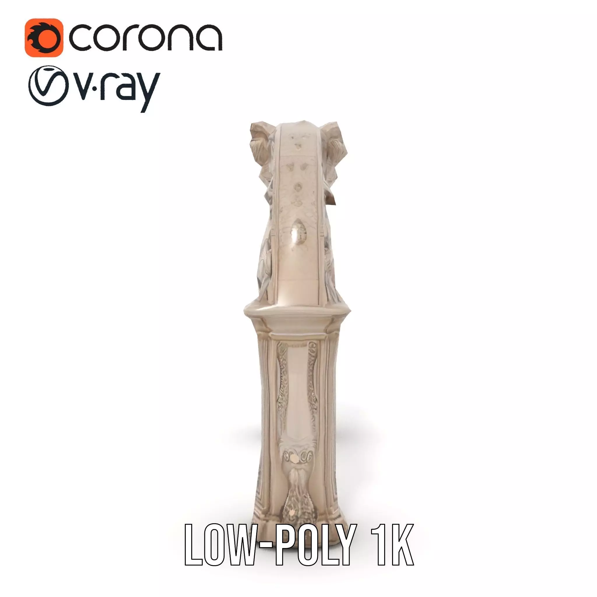 Ornate Classical Arch model pack Low-poly 3D model_17