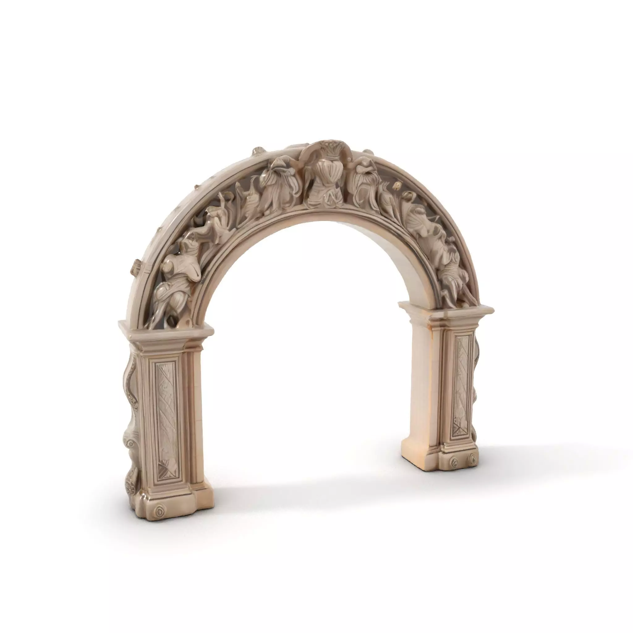 Ornate Classical Arch model pack Low-poly 3D model_0