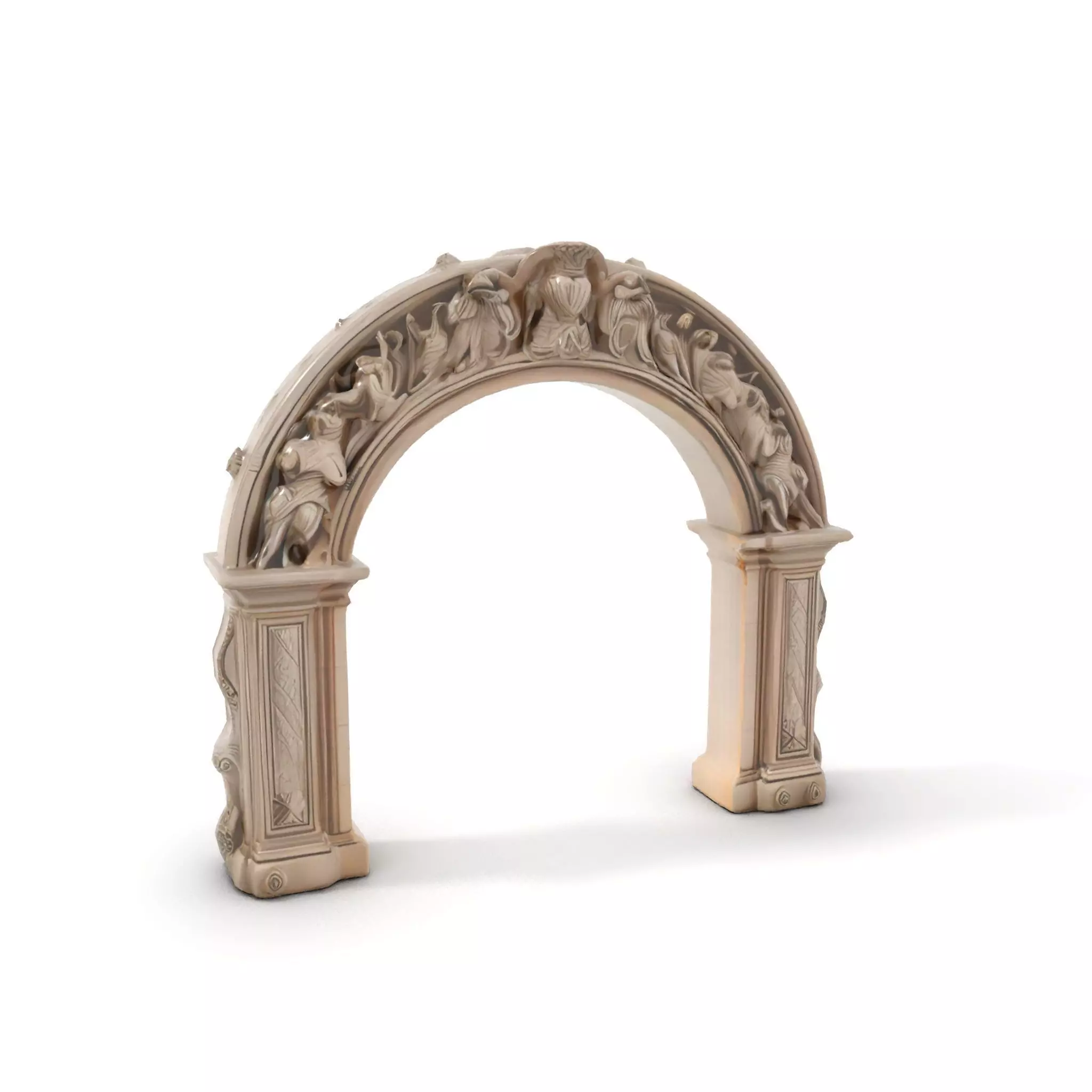 Ornate Classical Arch model pack Low-poly 3D model_5