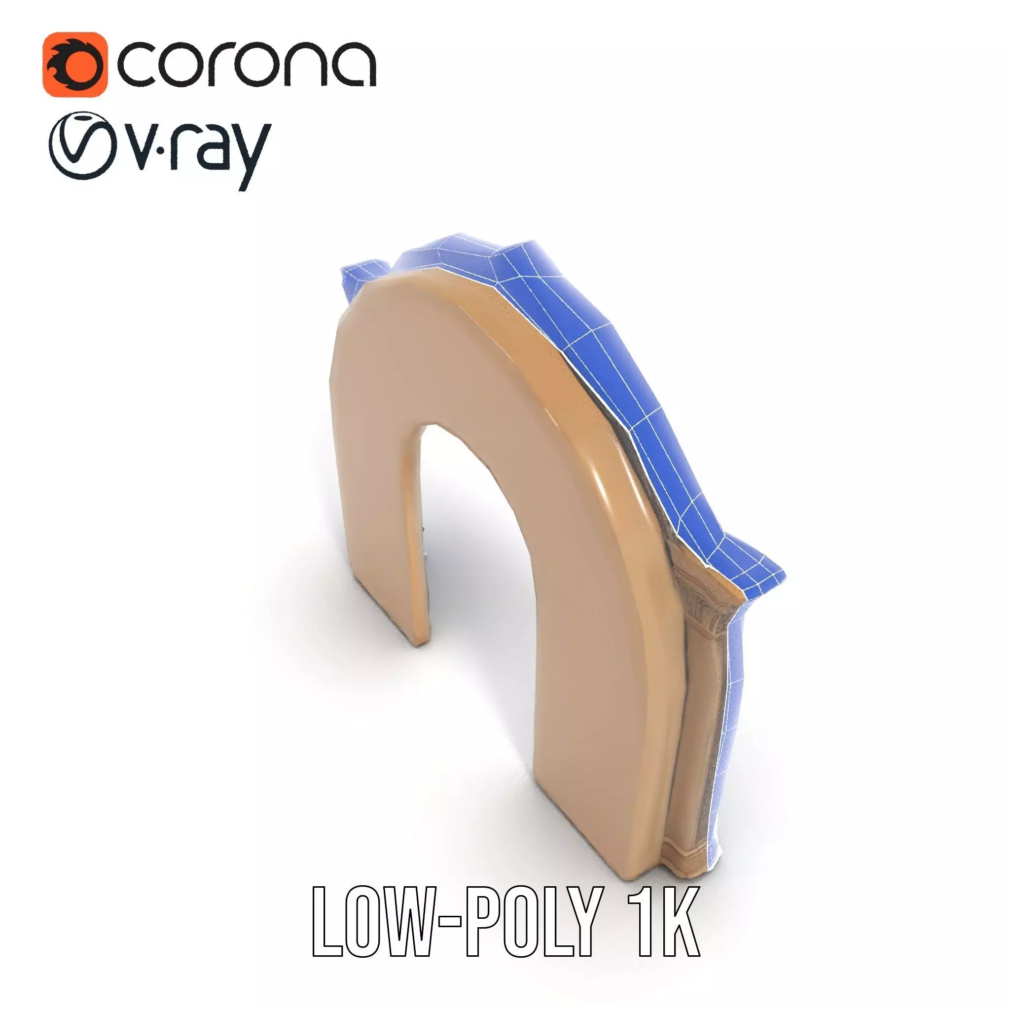 Gothic Skull Archway model pack Low-poly 3D model_11