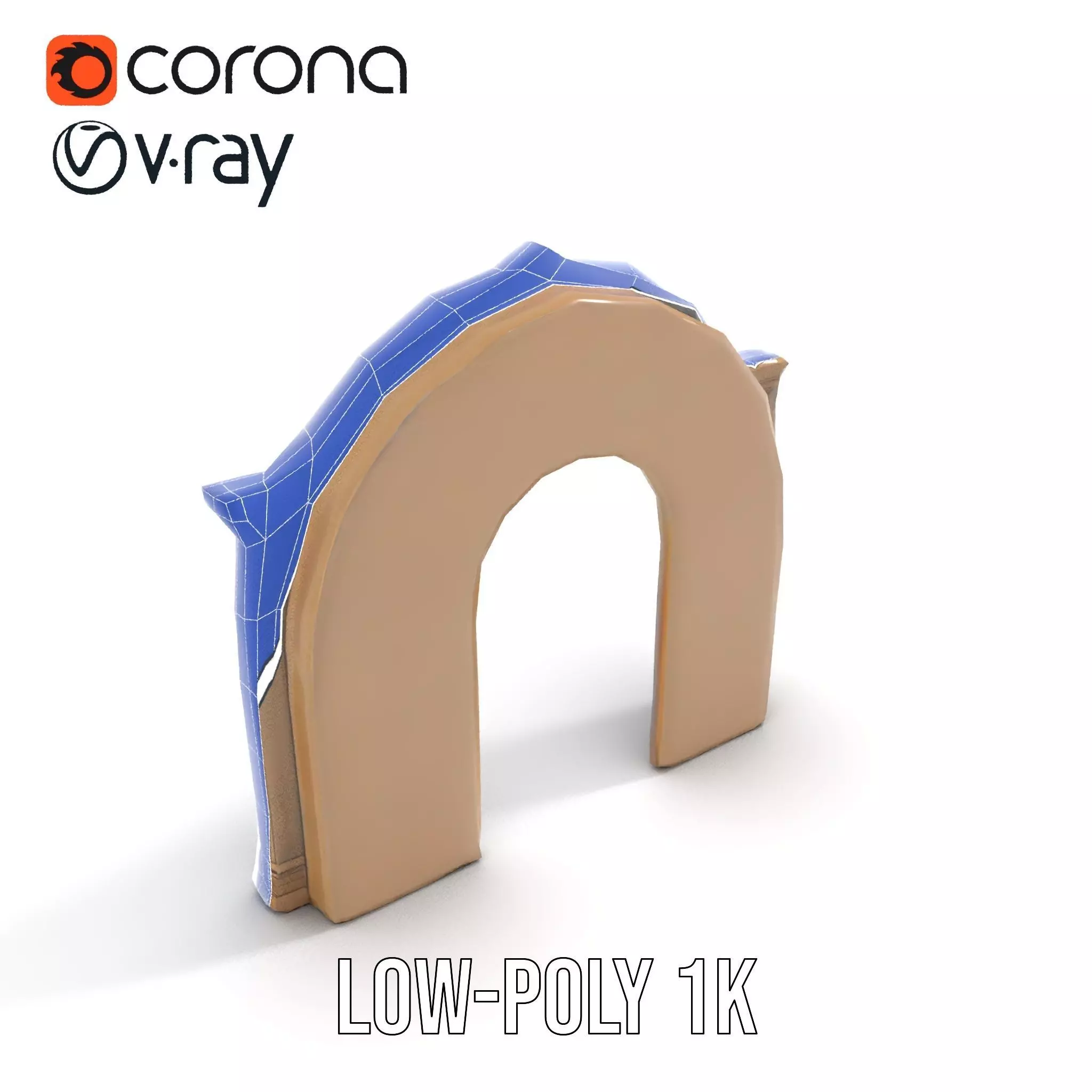 Gothic Skull Archway model pack Low-poly 3D model_25