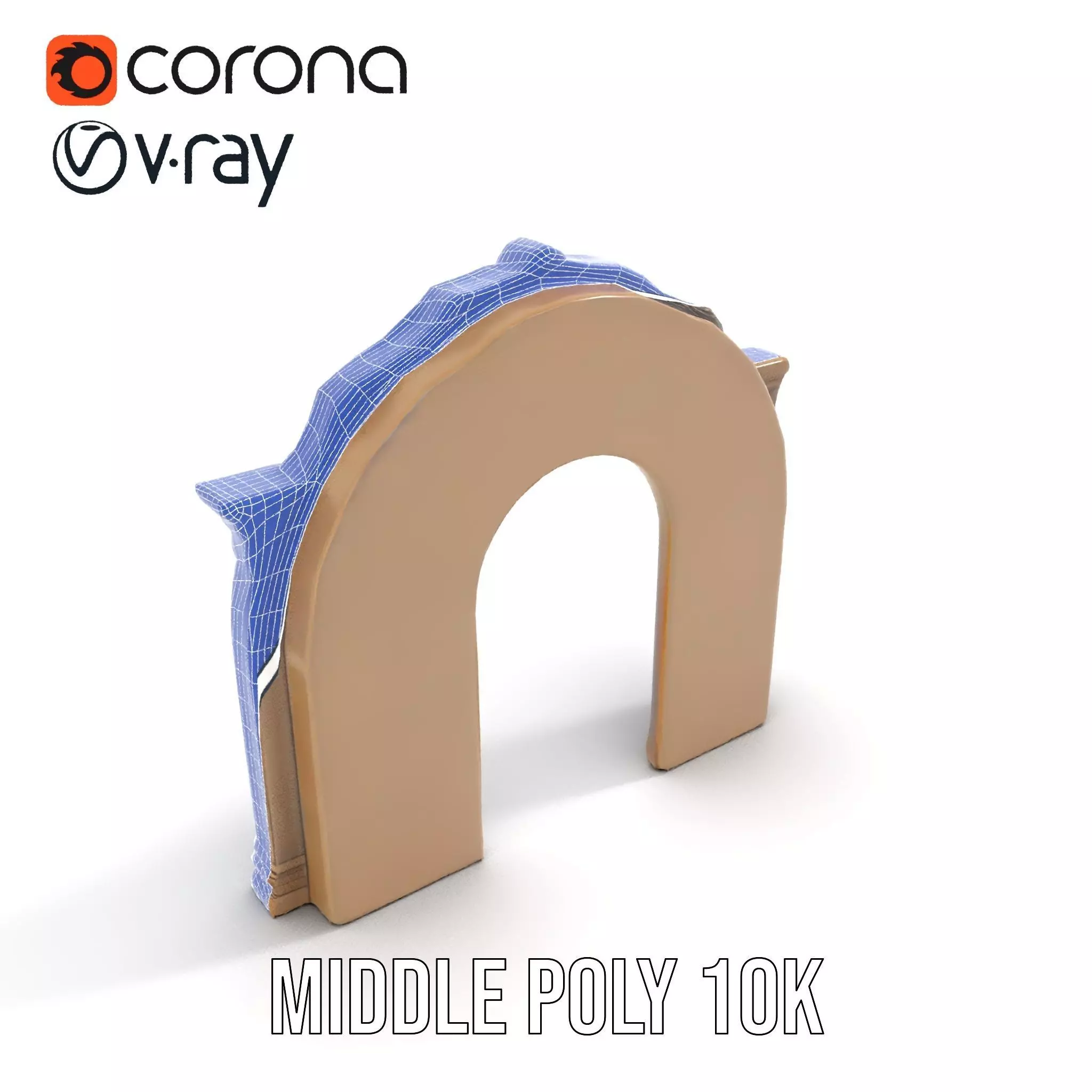 Gothic Skull Archway model pack Low-poly 3D model_30