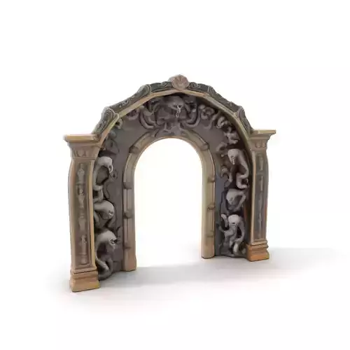 Gothic Skull Archway model pack