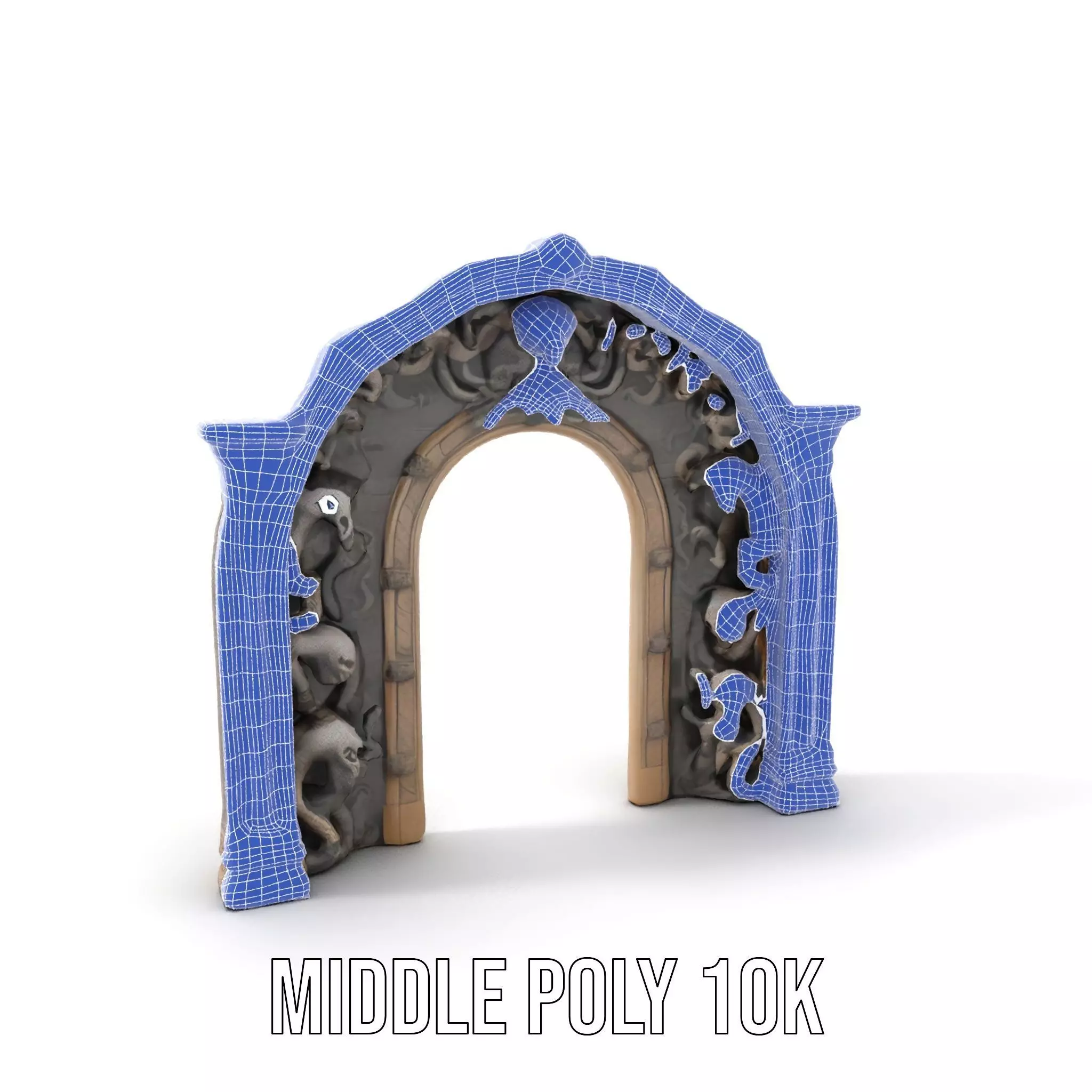 Gothic Skull Archway model pack Low-poly 3D model_15