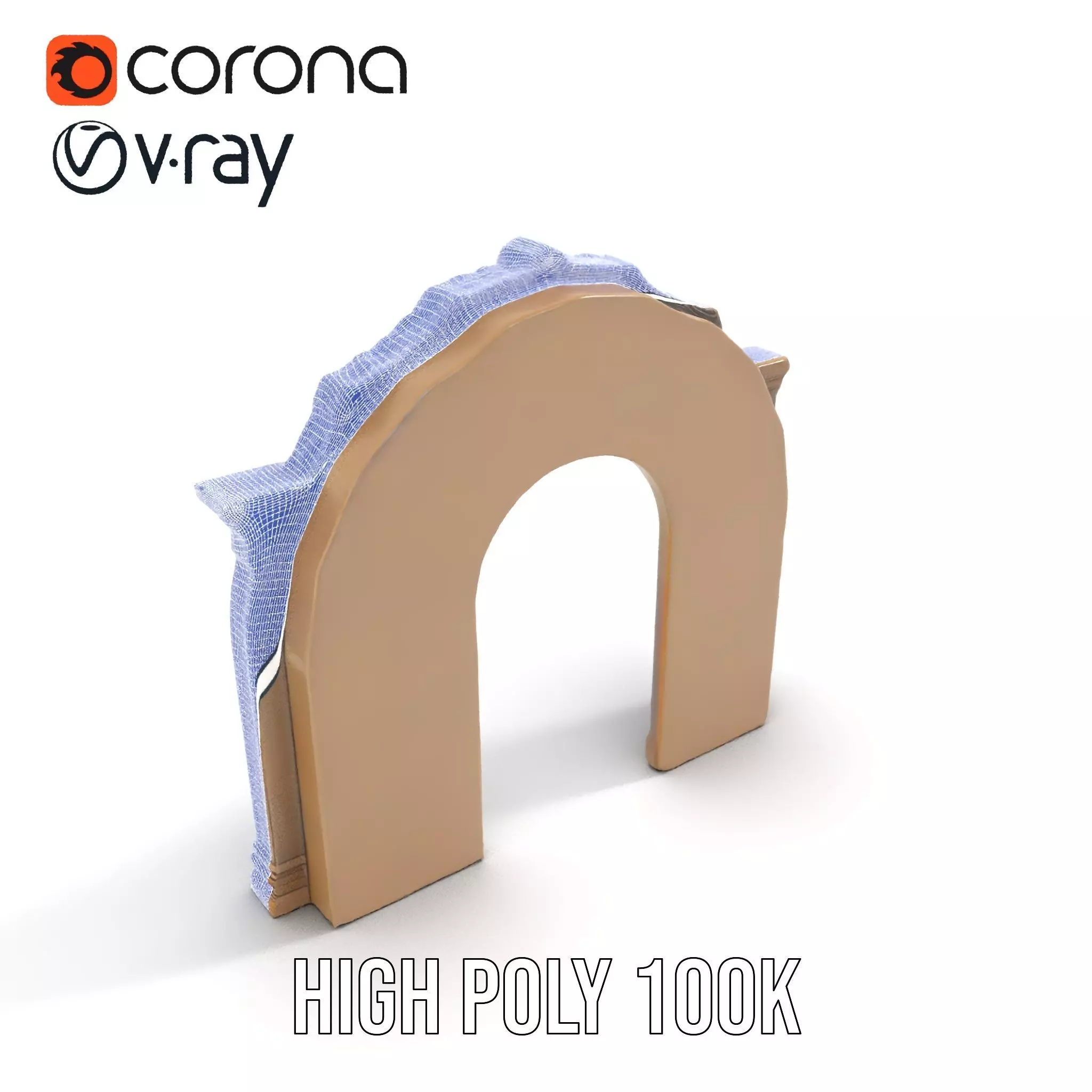 Gothic Skull Archway model pack Low-poly 3D model_33