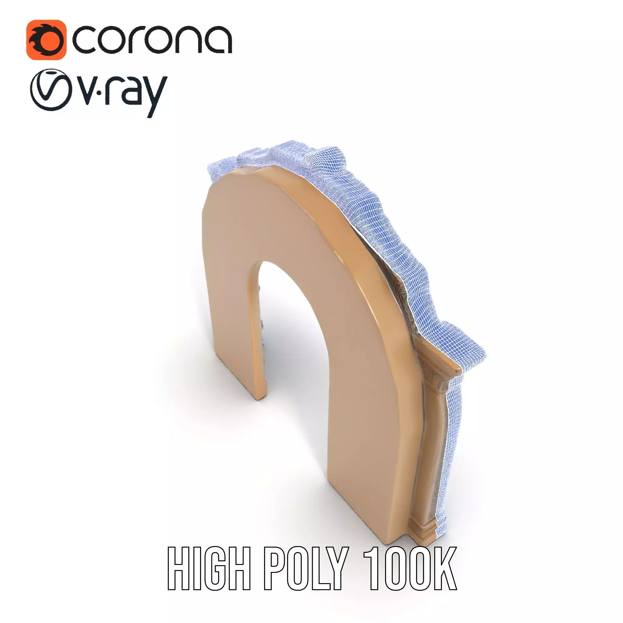 Gothic Skull Archway model pack Low-poly 3D model_34