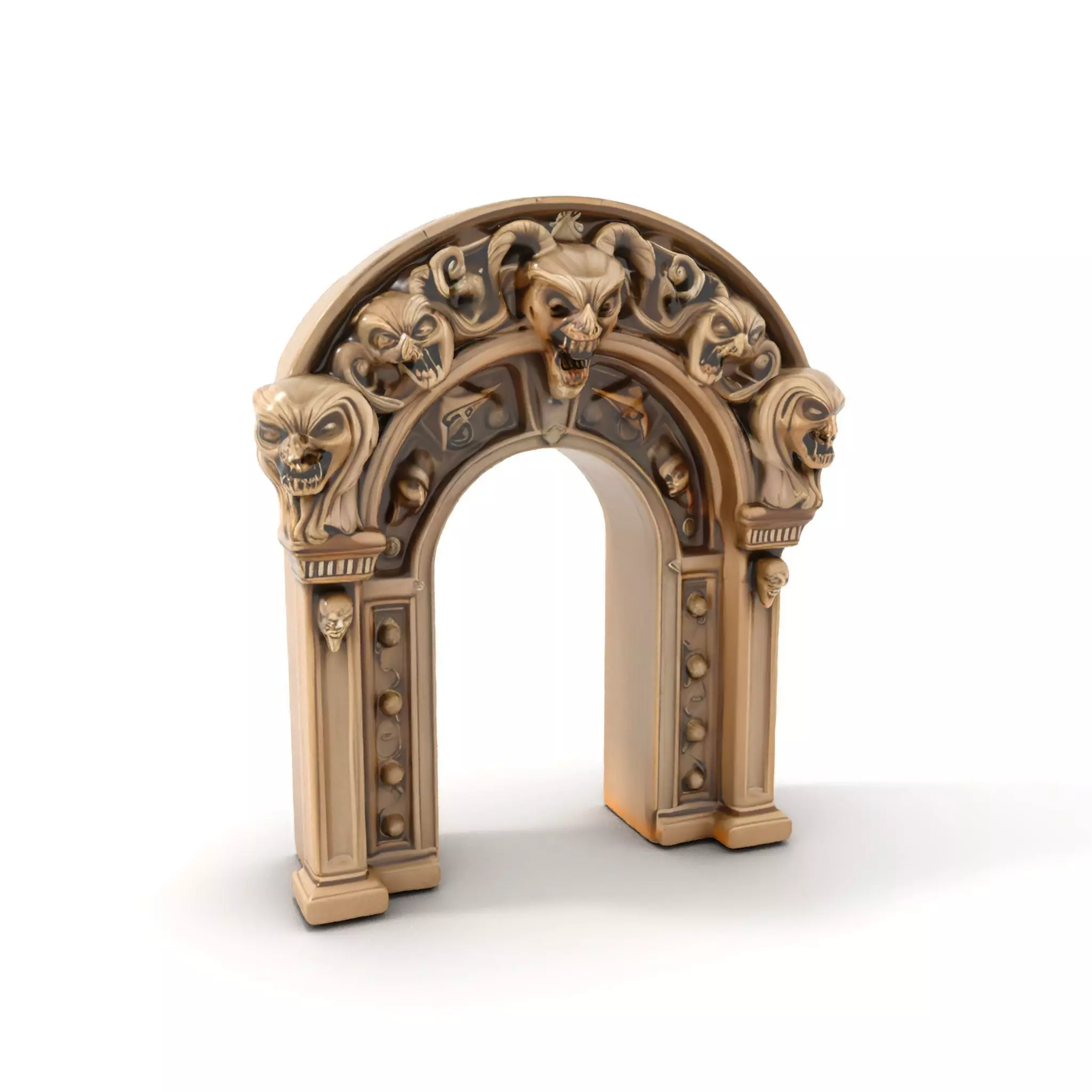 Gothic Stone Archway model pack Low-poly 3D model_0